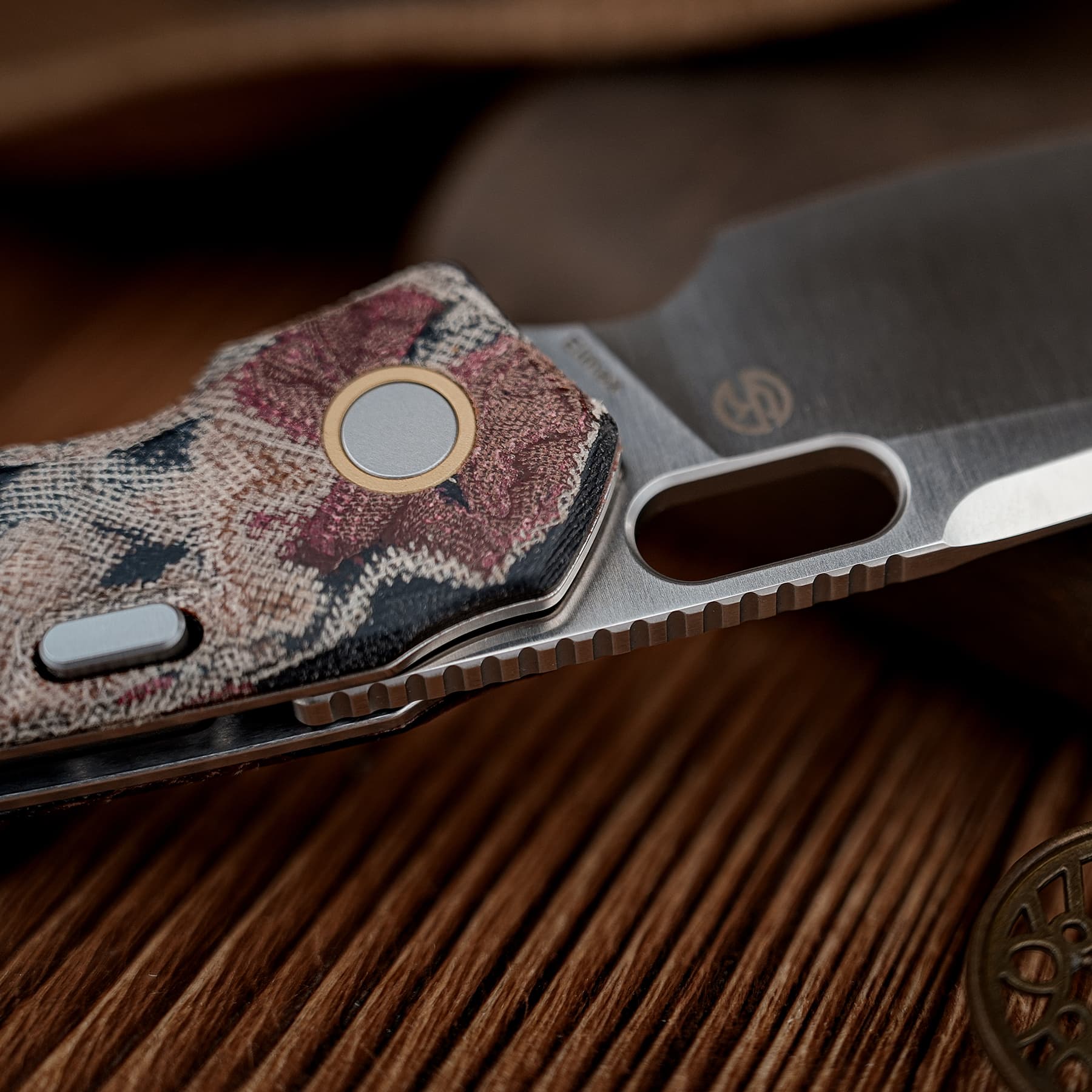 Psyop - Top Liner Lock Knife (3.32" Elmax Blade & Current Micarta Handle) - A2234