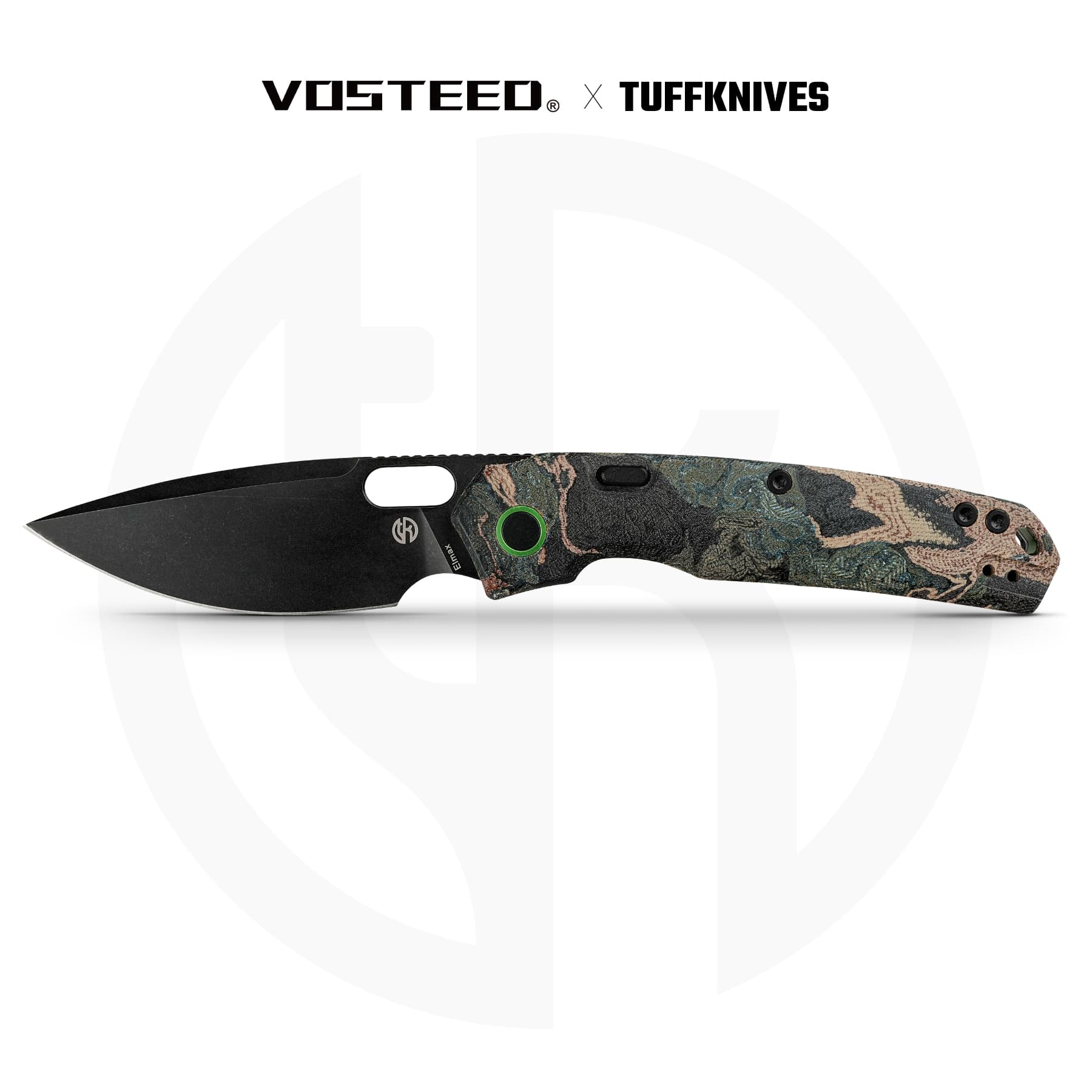 Psyop - Top Liner Lock Knife (3.32" Elmax Blade & Current Micarta Handle) - A2235