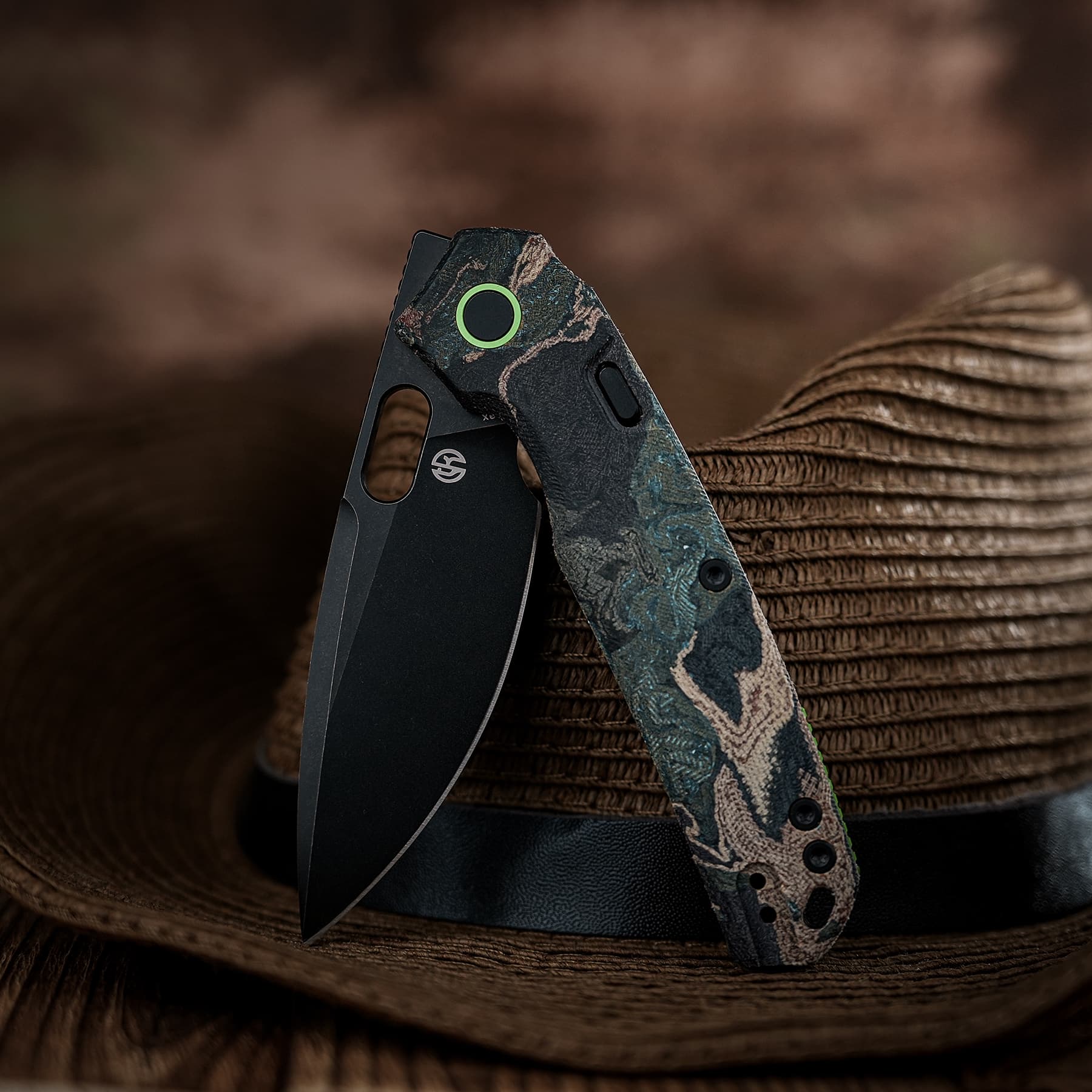 Psyop - Top Liner Lock Knife (3.32" Elmax Blade & Current Micarta Handle) - A2235