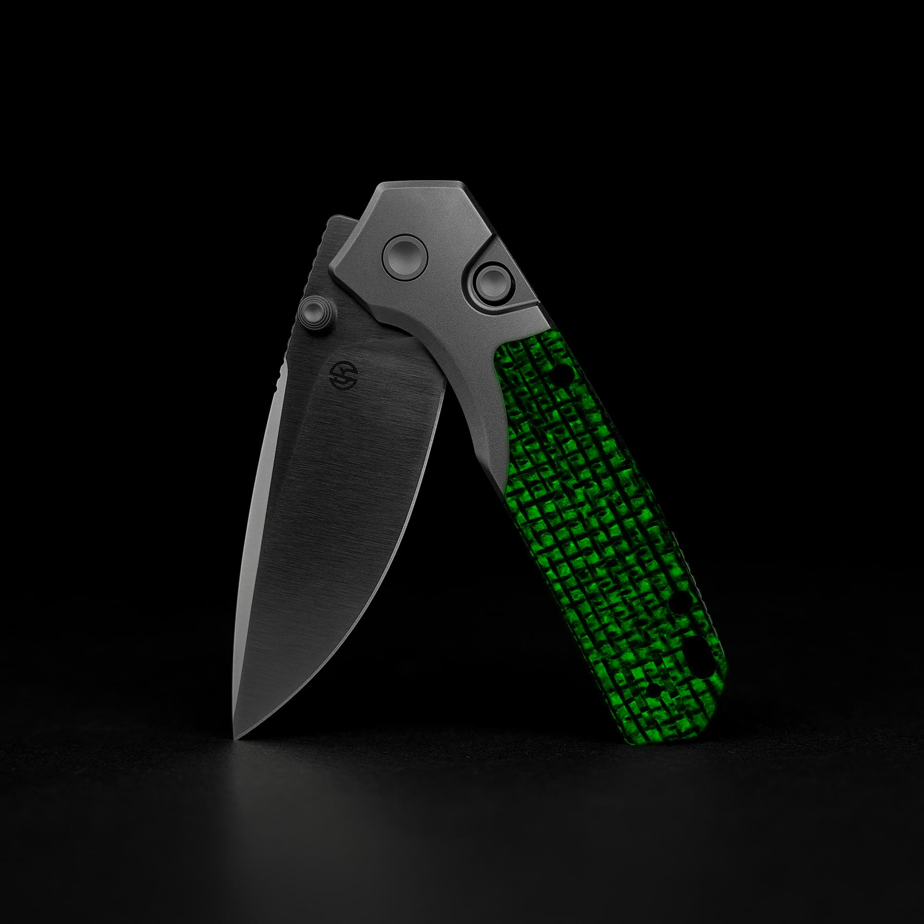 Psyop - Top Liner Lock Knife (2.99" S35VN Blade & Glow-in-the-Dark Micarta Handle) - A2238