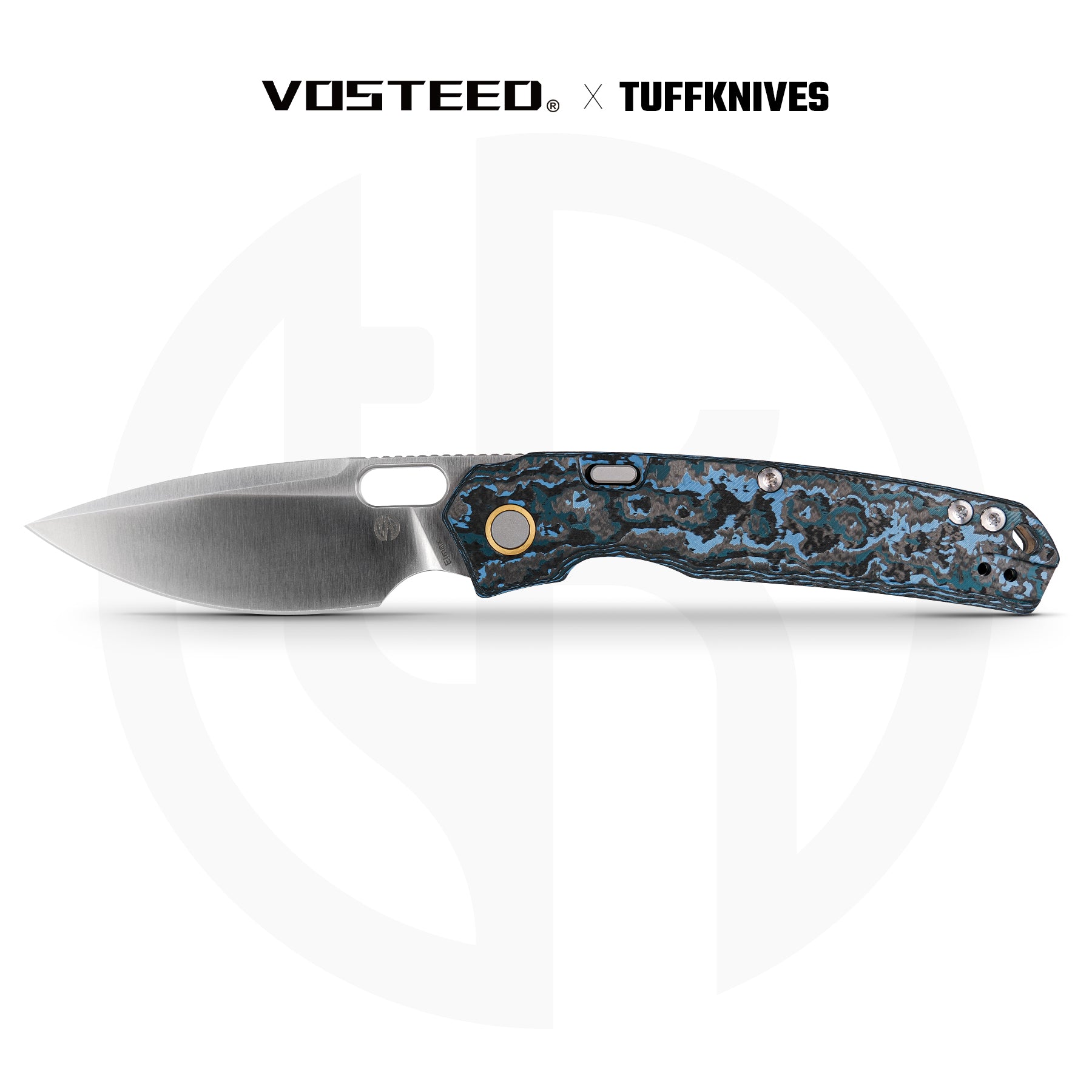 Vosteed Psyop knife with Fat Carbon handle and Elmax blade