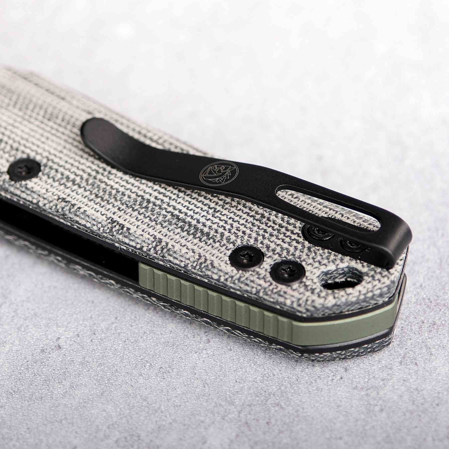 Vosteed Psyop Micarta Handle and Reversible Clip