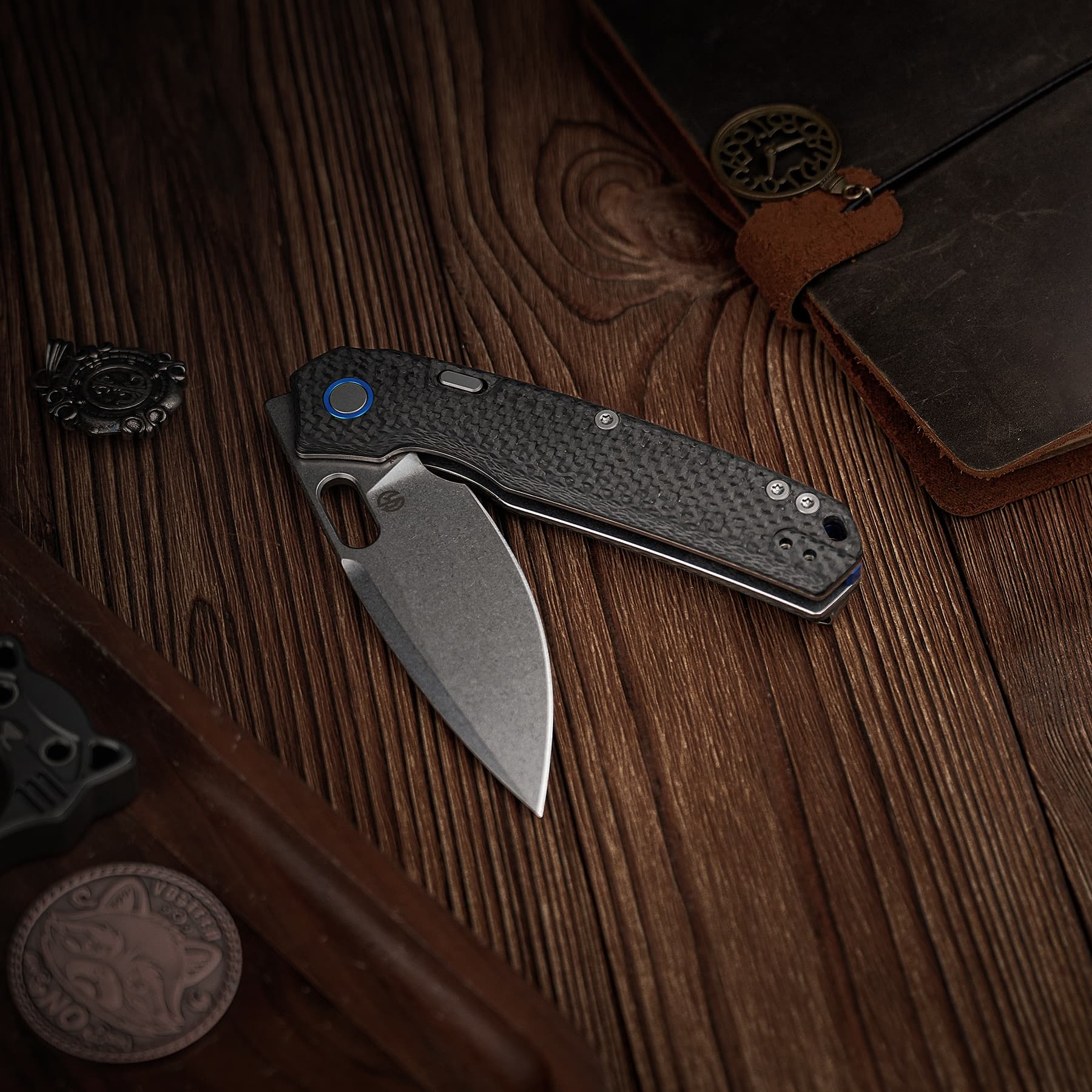 Psyop - Top Liner Lock (3.32" Elmax Blade & Carbon Fiber Handle) - A2236
