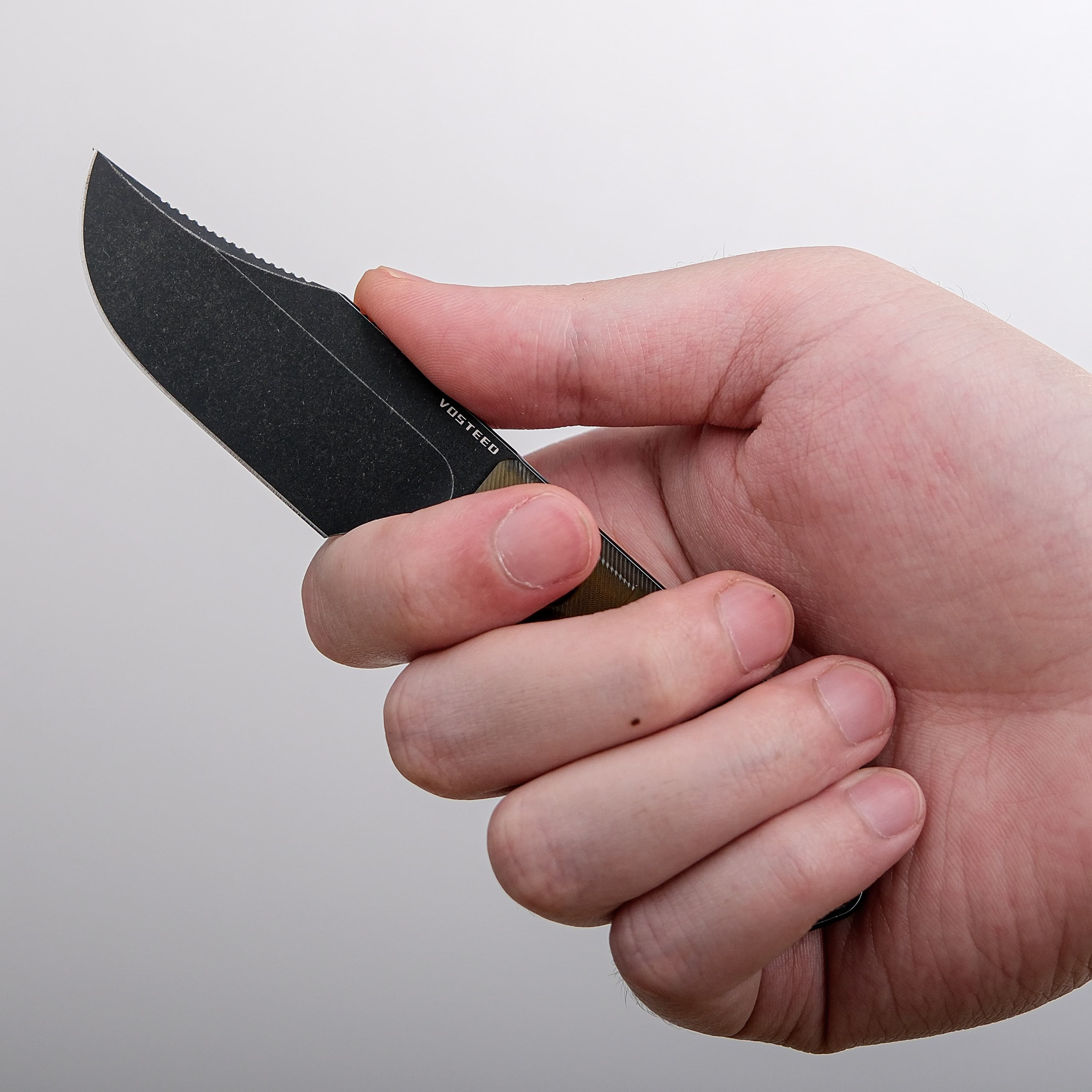 Quokka- Fixed Blade Knife (2.72" 14C28N Blade & PEI Handle) With S.O.A.R. Clip - D0603