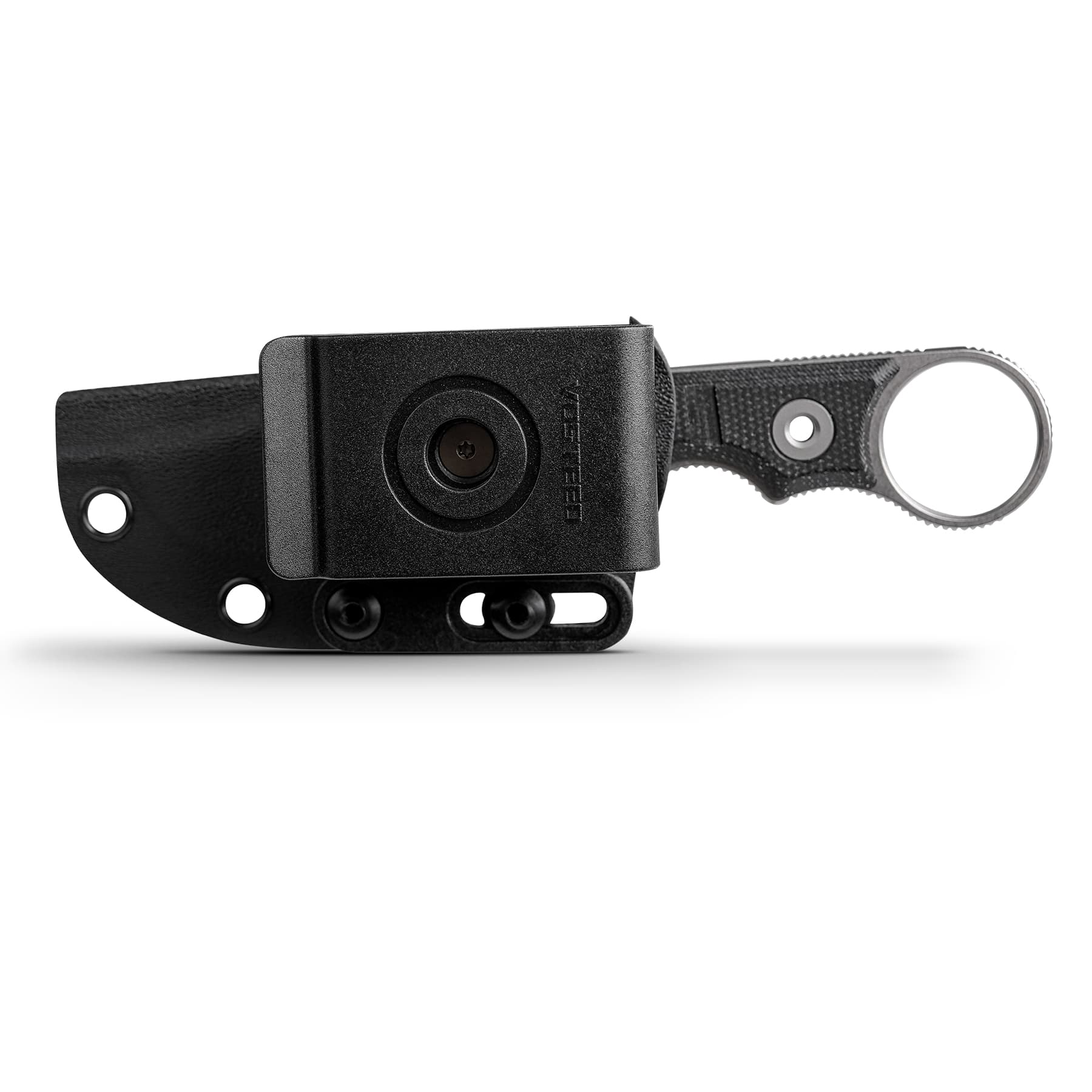 Quokka-O- Fixed Blade Knife ( 2.75" 14C28N Blade & Micarta Handle) With S.O.A.R. Clip - D0501
