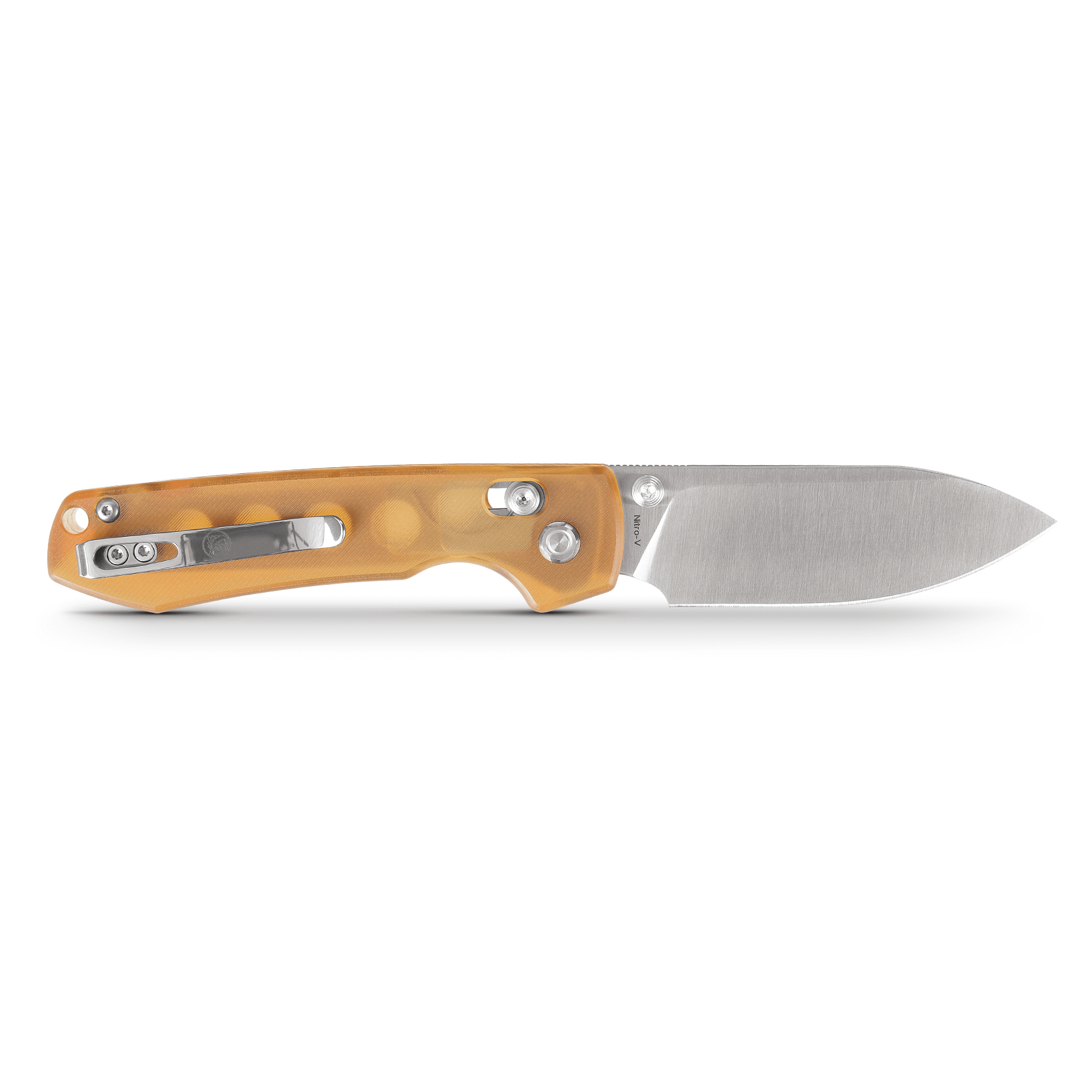 Vosteed Raccoon Knife with Amber PEI Handle - EDC Knife