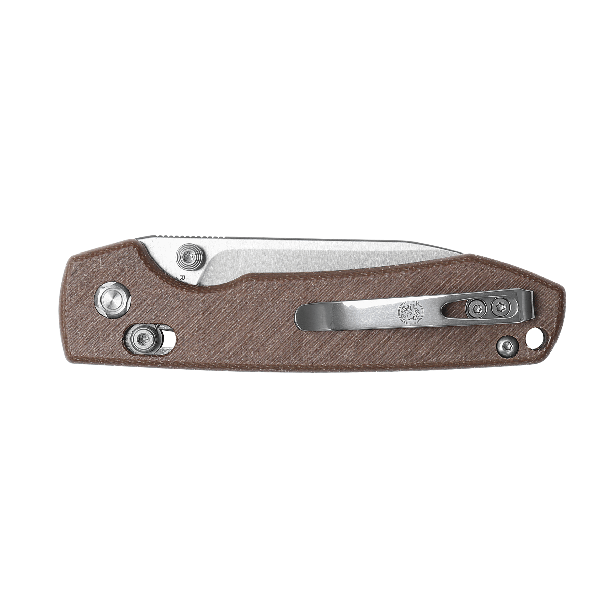 Raccoon Crossbar Lock knife - Brown Micarta