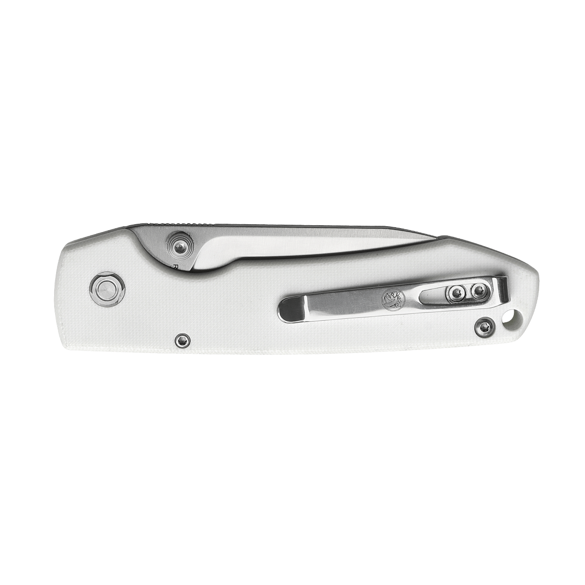 Vosteed Raccoon knife with white G10 handle