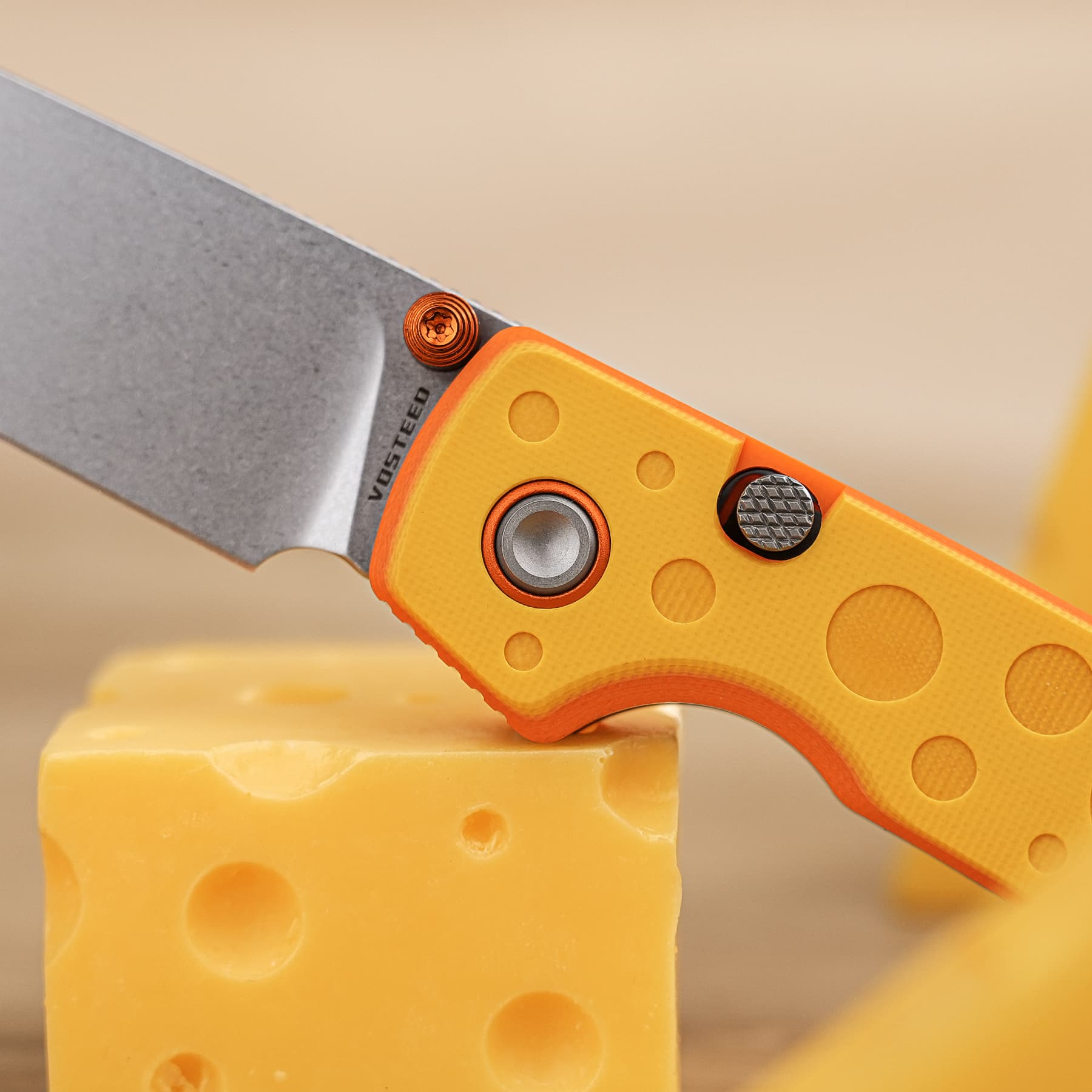 CheesePirates® -Top Liner Lock (3.25" 14C28N Blade & G10 Handle) - A2932