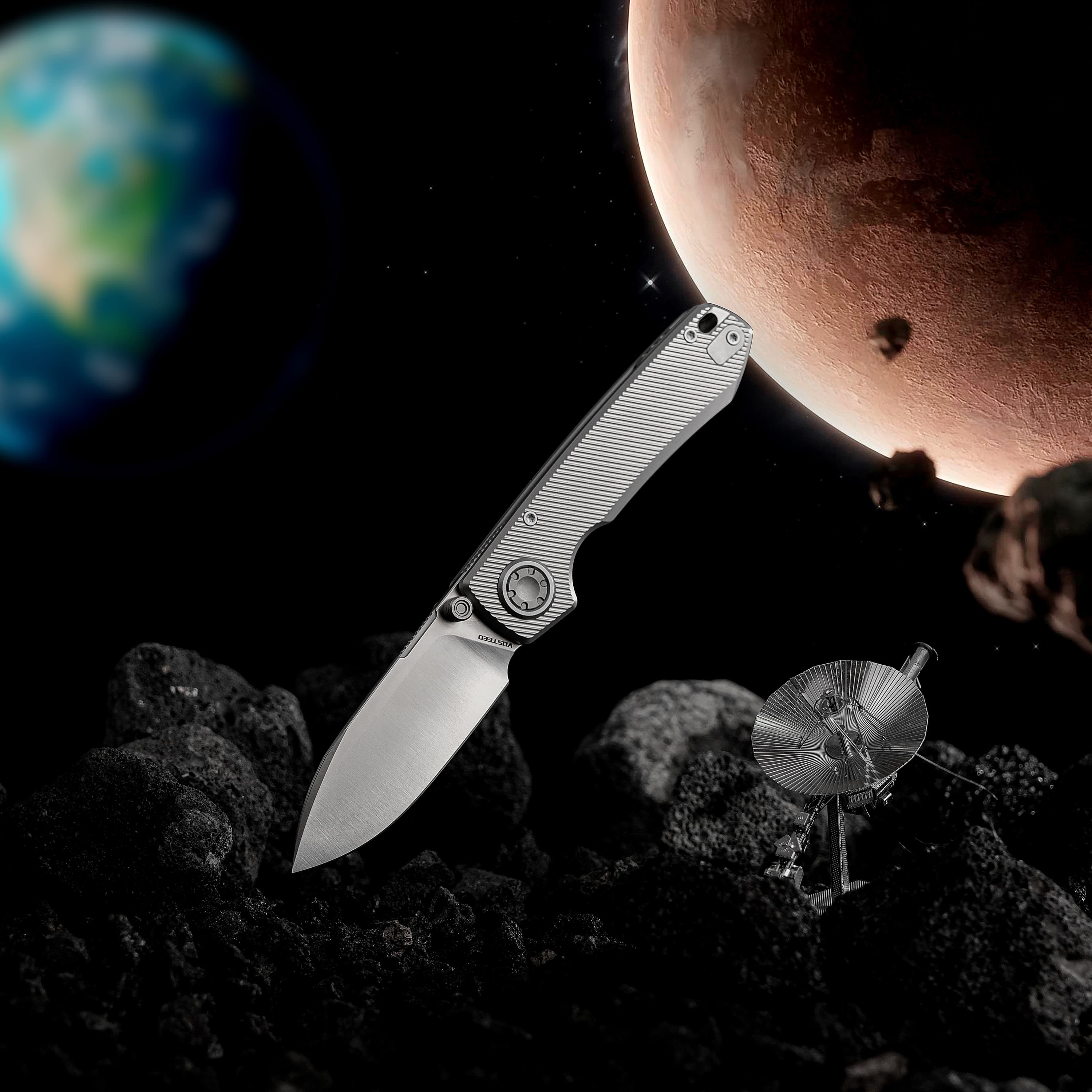 Raccoon® V -Vanchor Lock® (3.22" M390 Blade & Titanium Handle) - A4003