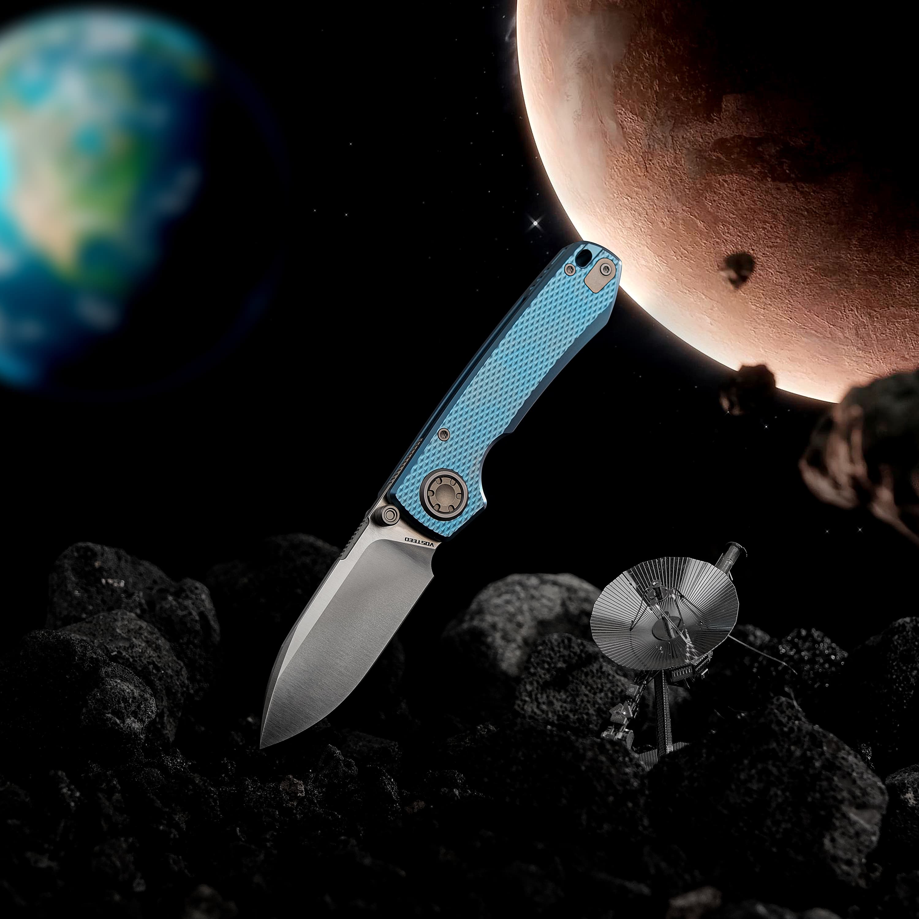 Raccoon® V -Vanchor Lock® (3.22" M390 Blade & Titanium Handle) - A4002