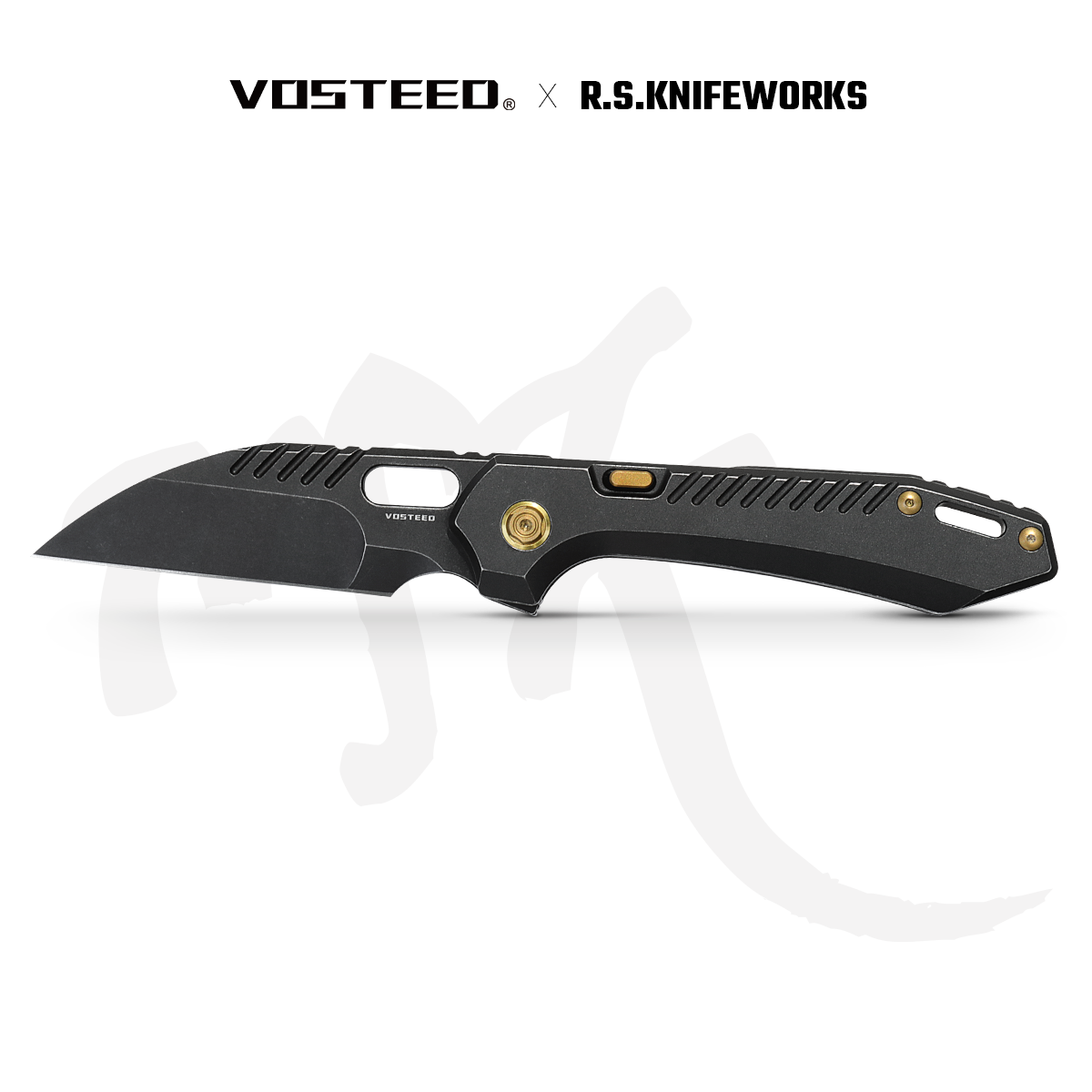 Vosteed RSKAOS Black M390 Blade Titanium Knife