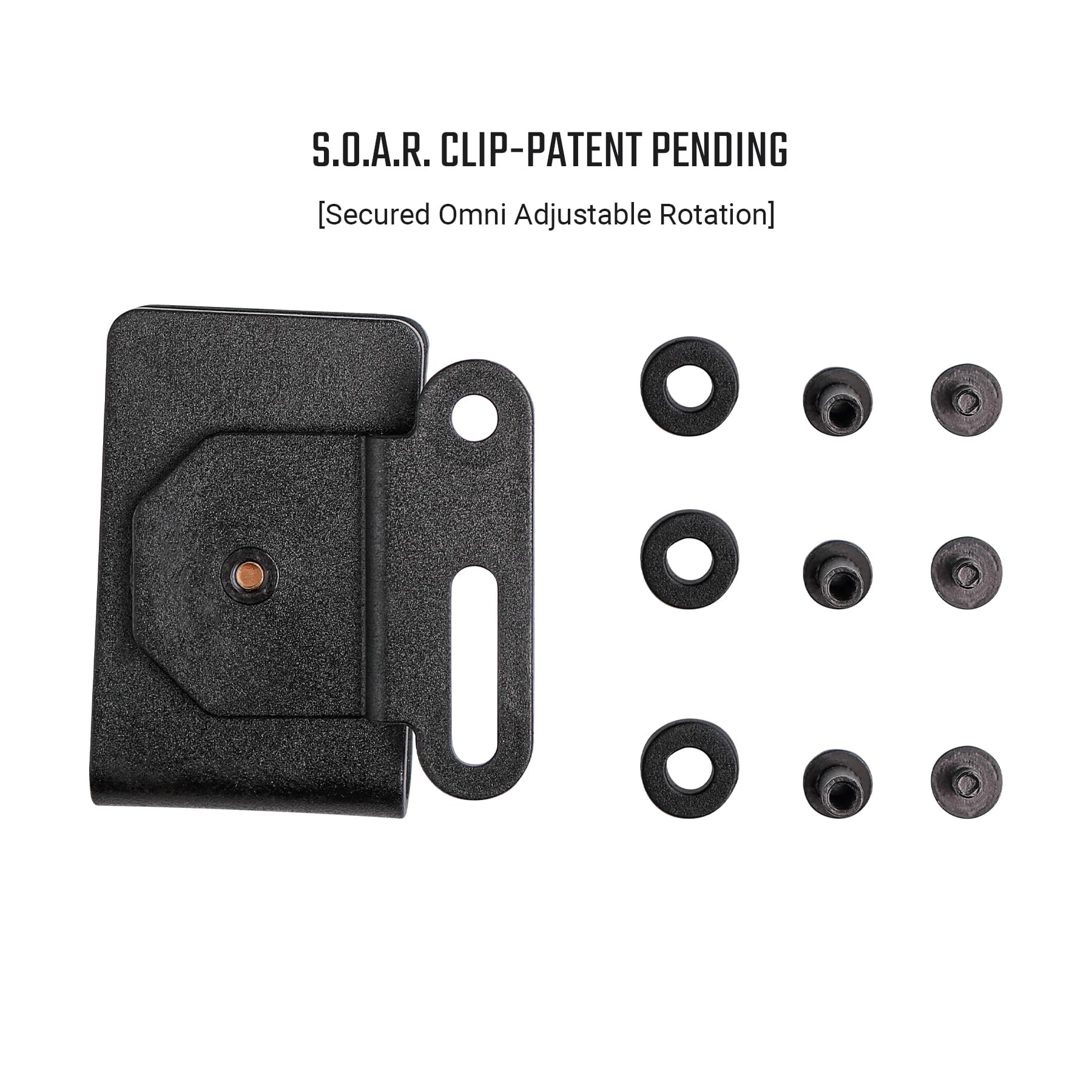 Secured Omni Adjustable Rotation Clip - X0159