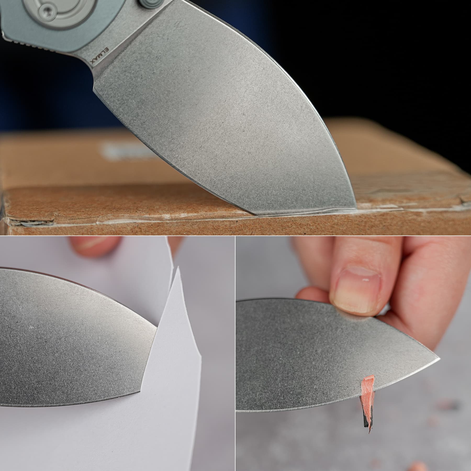 Shilin Cutter® - Vanchor Lock® (2.90" Elmax Blade & Aluminum Handle) For Right-Handed Users - A2805