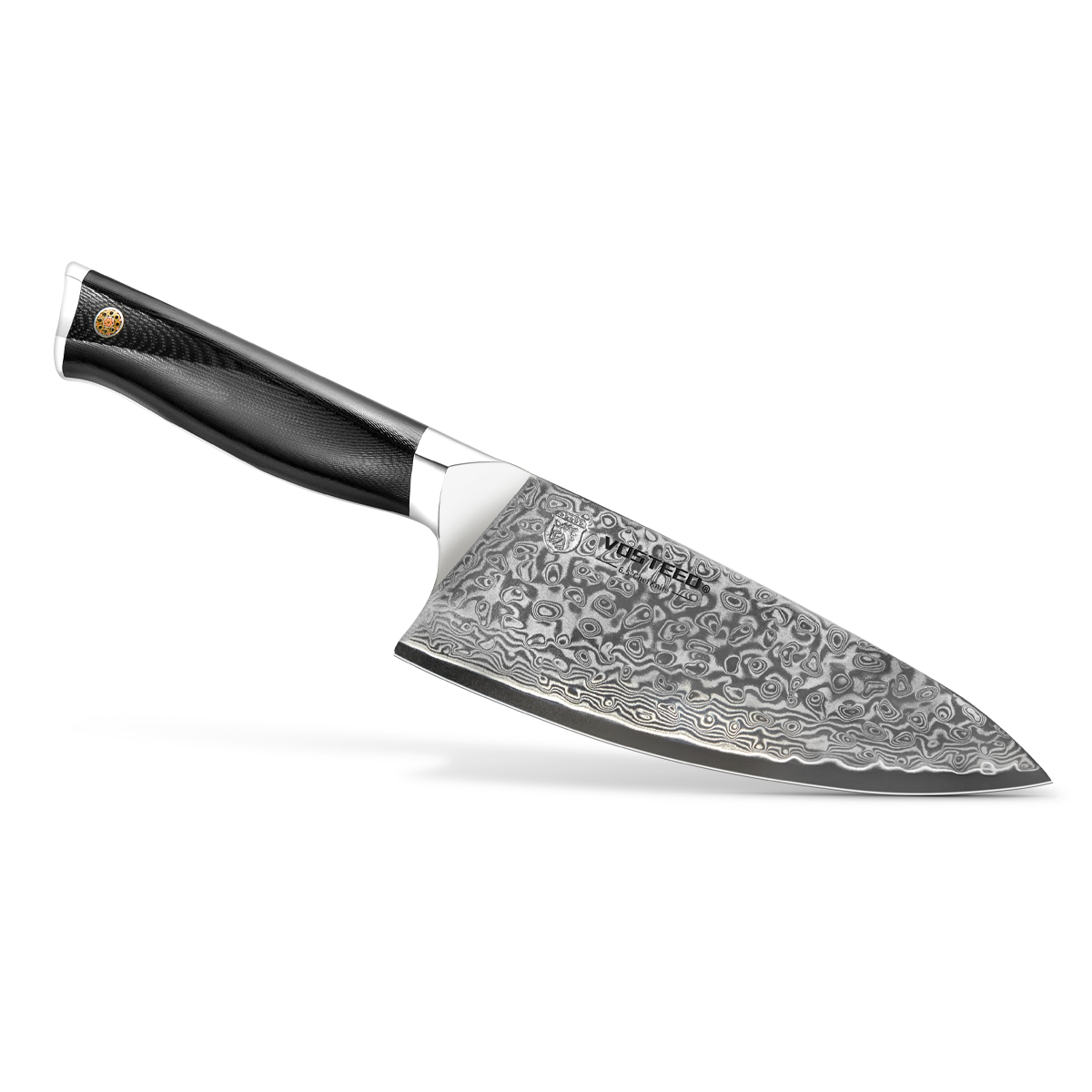 Vosteed Stallion Chef's Knife with patterned blade