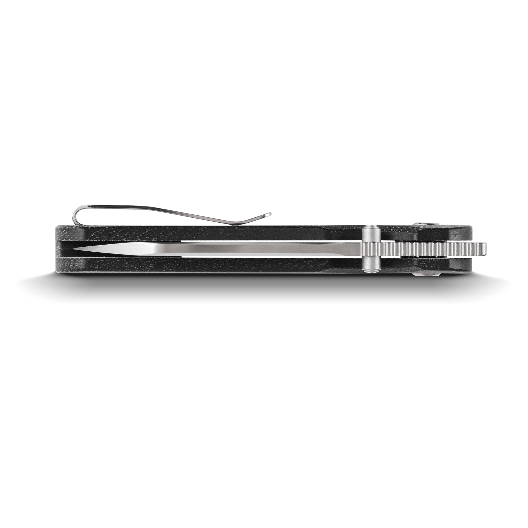 Vosteed Thornton Knife side view, clip and blade detail