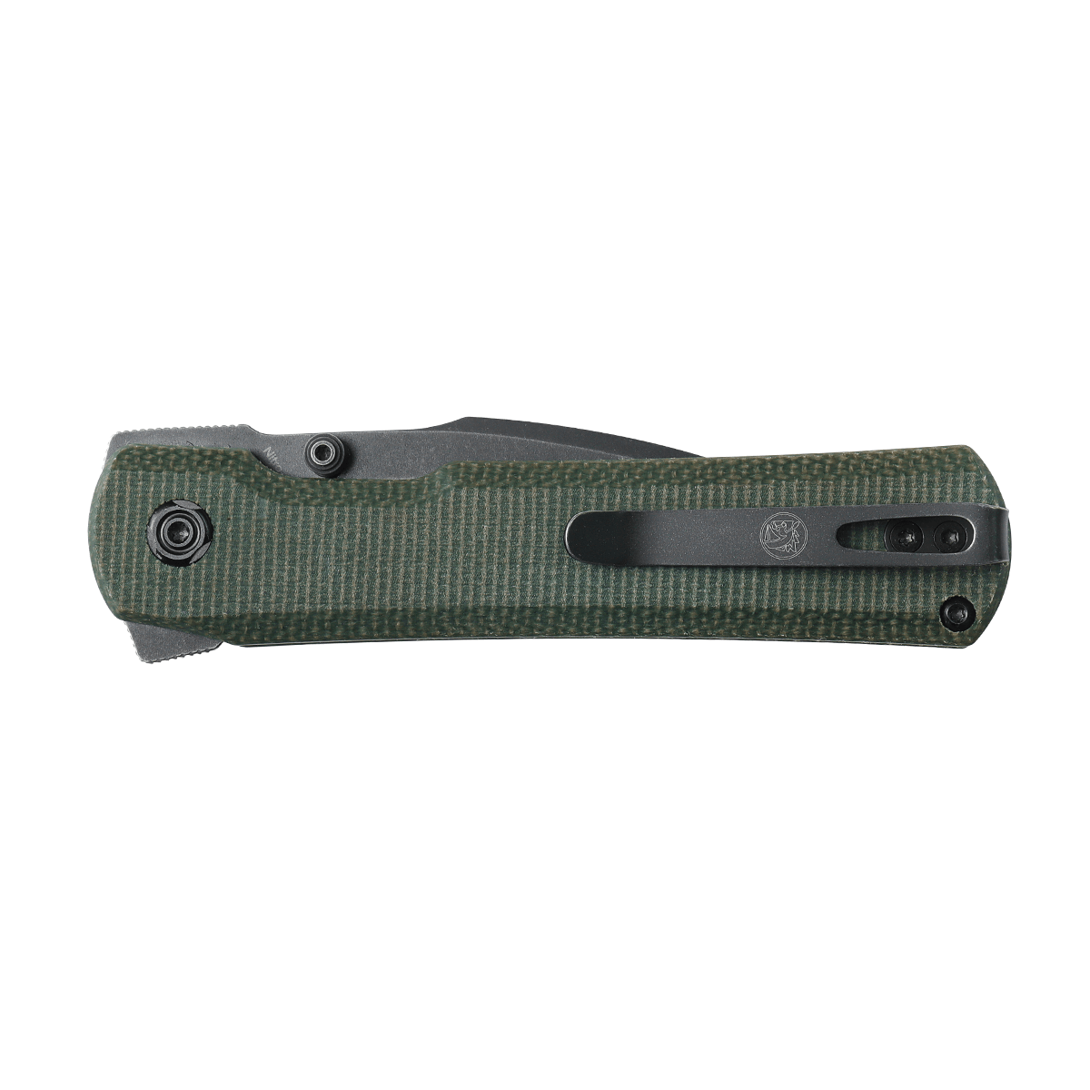 Vosteed Valkyrie Trek Lock knife - Green Micarta handle and pocket clip