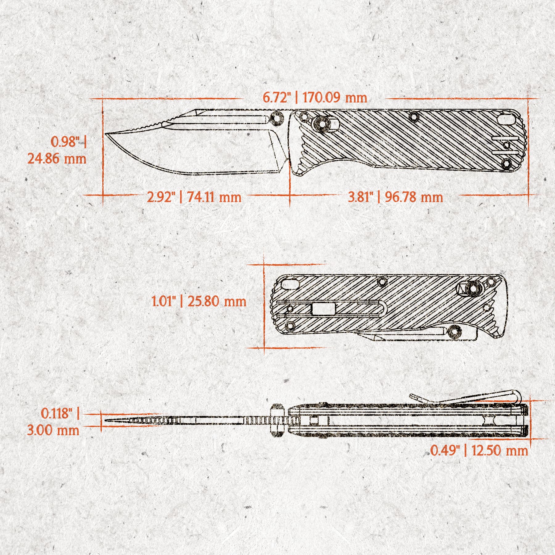 Vombat - Crossbar Lock (2.92" M390 Blade & Aluminum Handle) - A4108