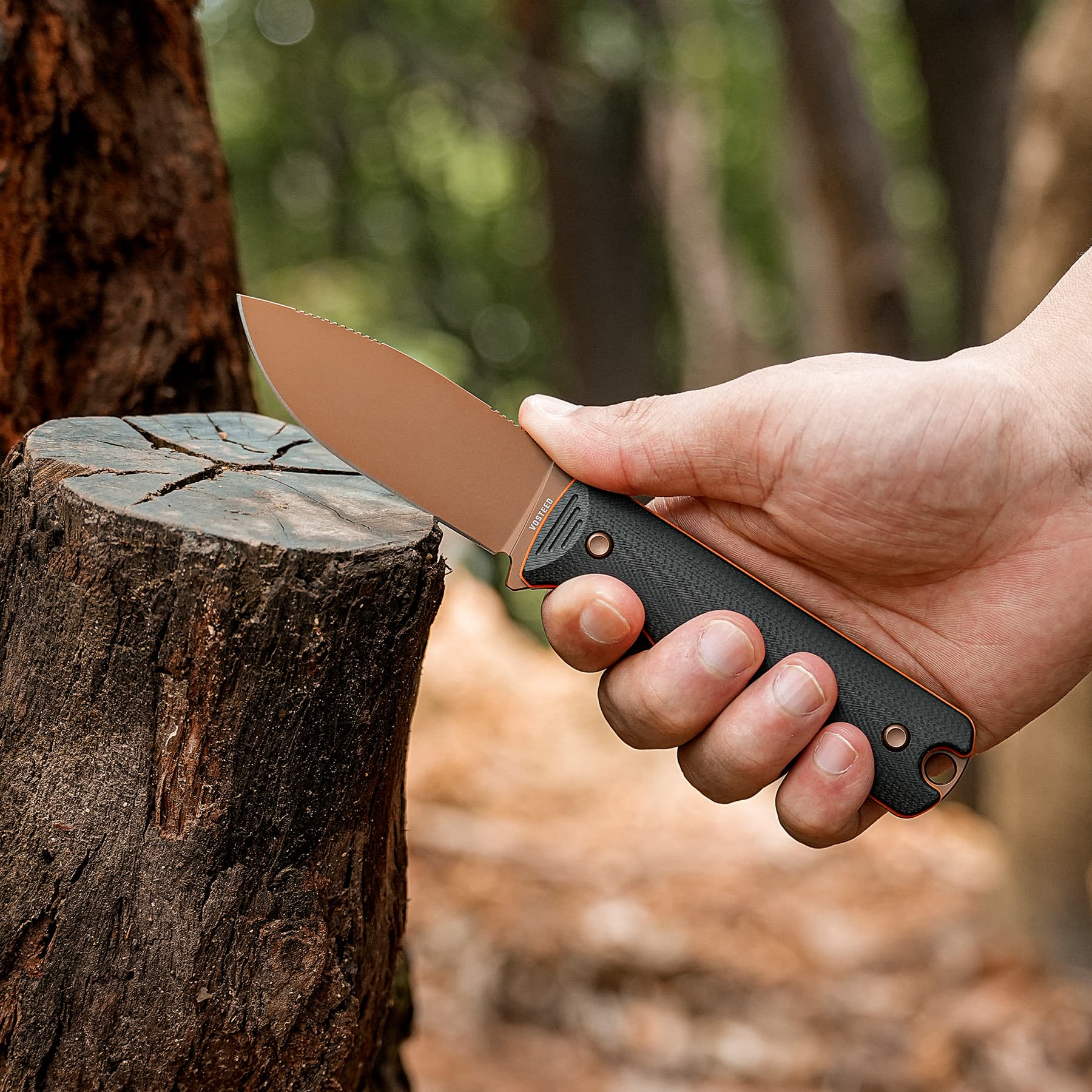 Vombat - Fixed Blade Knife (3.16" AEB-L Blade & G10 Handle) - D0901 -AMAZON & TIKTOK EXCLUSIVE