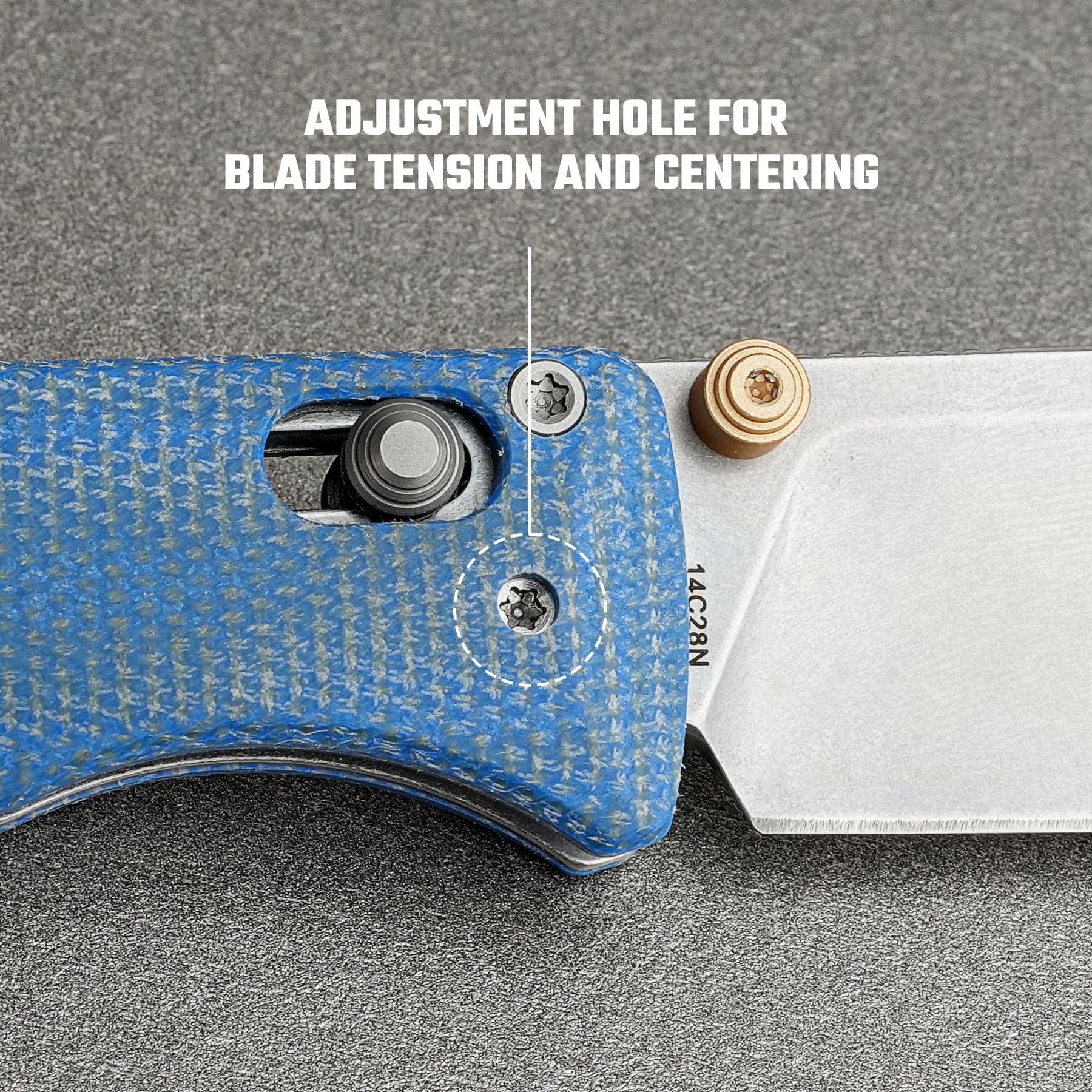 Coming Soon - Vombat - Crossbar Lock (2.92" 14C28N Blade & Micarta Handle) - A4109