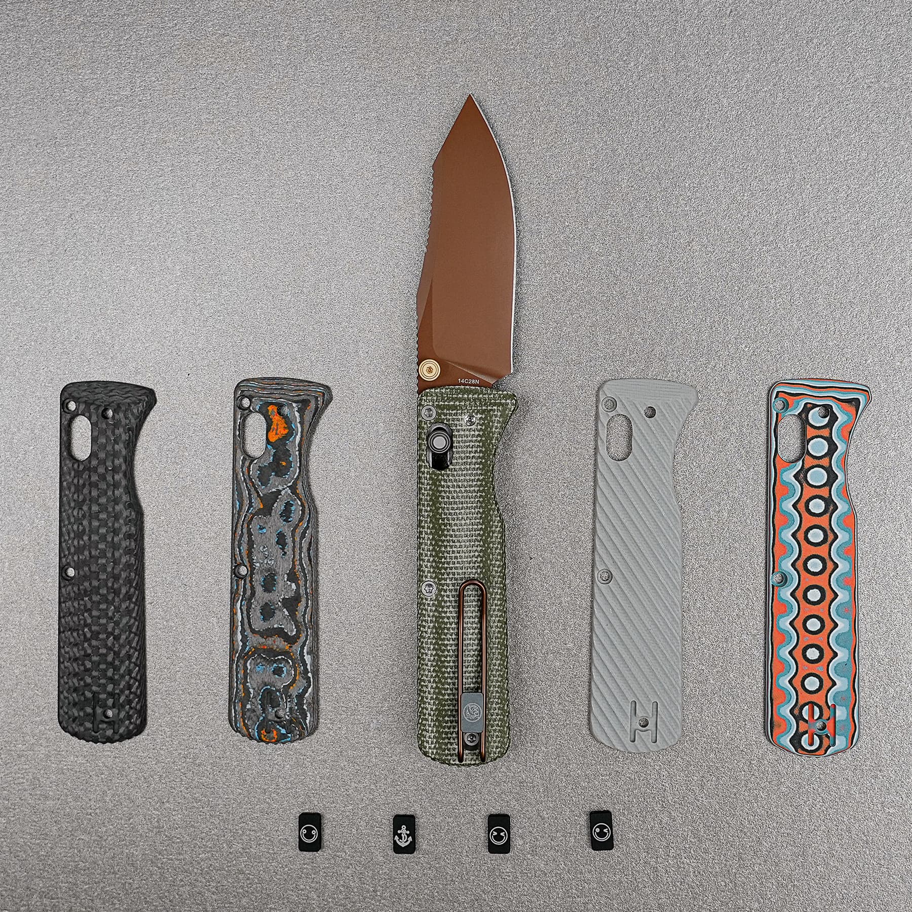 Coming Soon - Vombat - Crossbar Lock (2.92" 14C28N Blade & Micarta Handle) - A4111