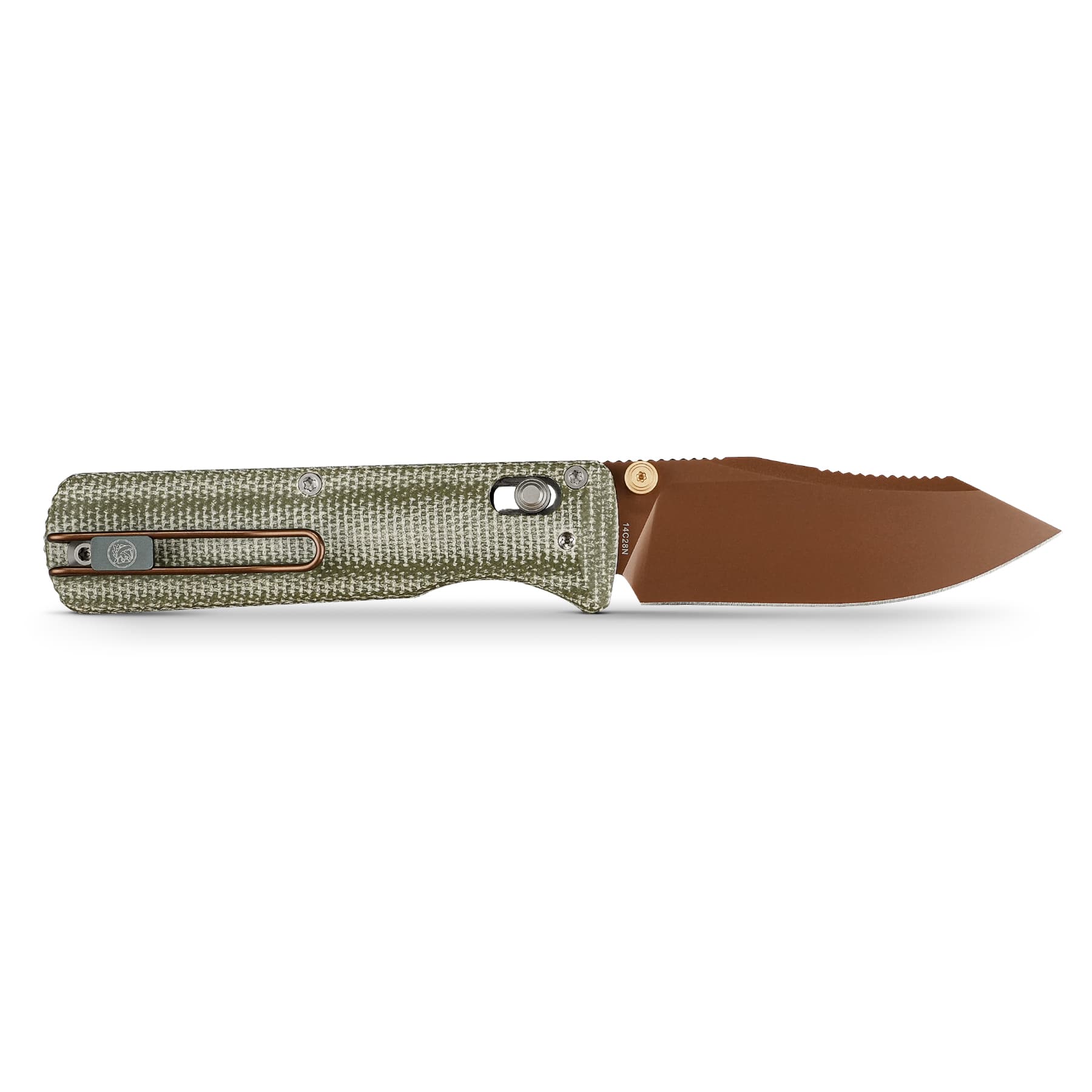 Coming Soon - Vombat - Crossbar Lock (2.92" 14C28N Blade & Micarta Handle) - A4111