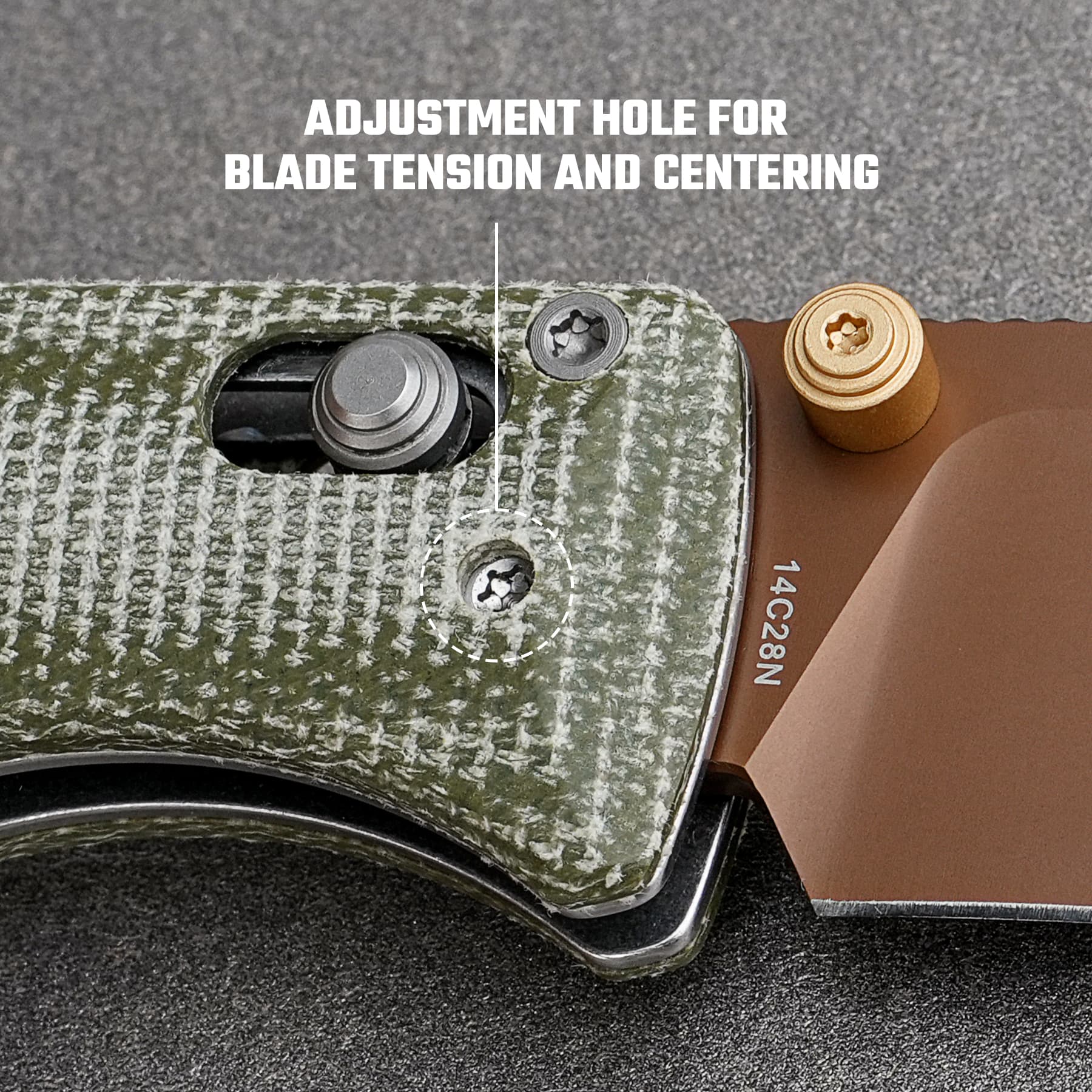 Coming Soon - Vombat - Crossbar Lock (2.92" 14C28N Blade & Micarta Handle) - A4111