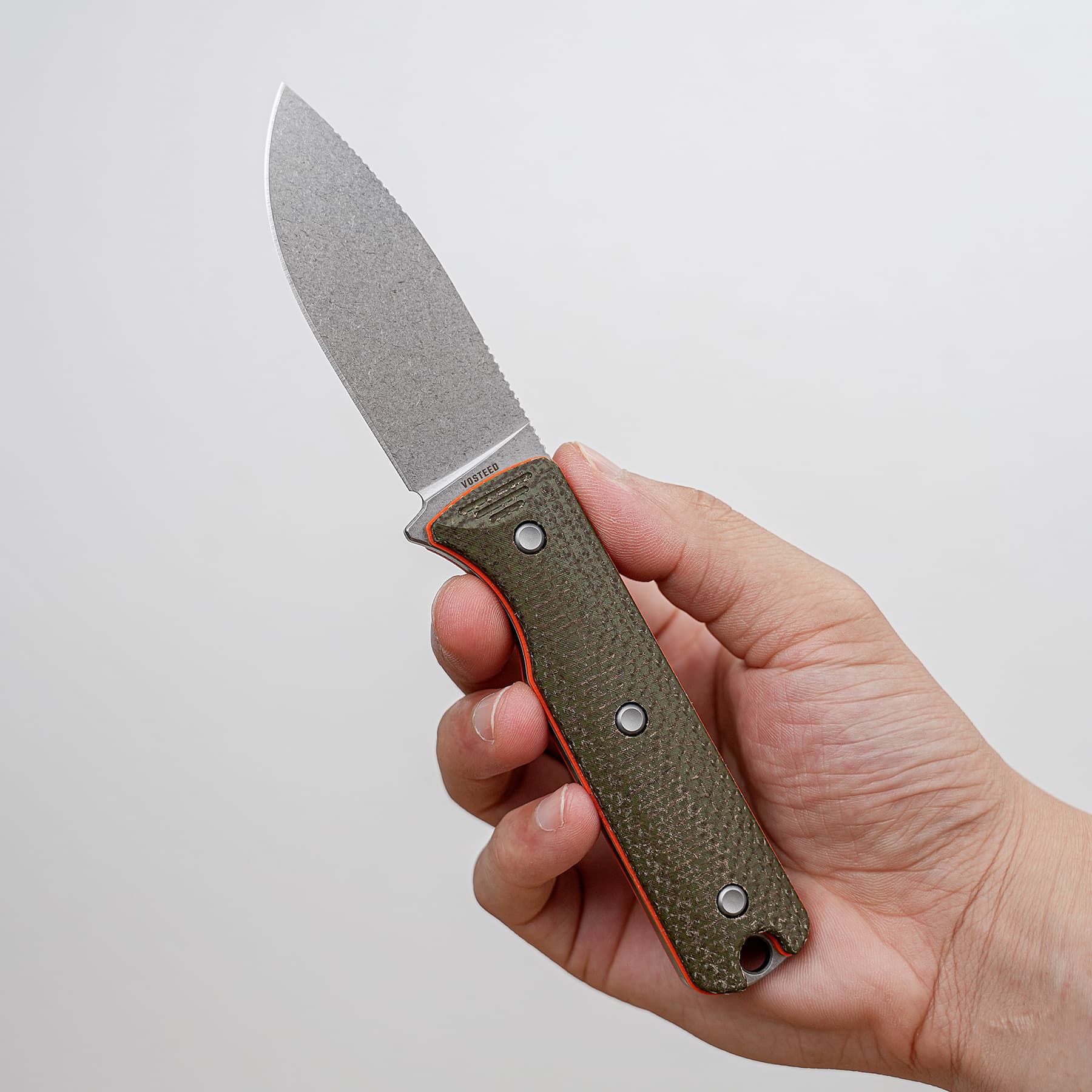 Vombat - Fixed Blade Knife (3.16" AEB-L Blade & Micarta Handle) - D0902 - AMAZON & TIKTOK EXCLUSIVE