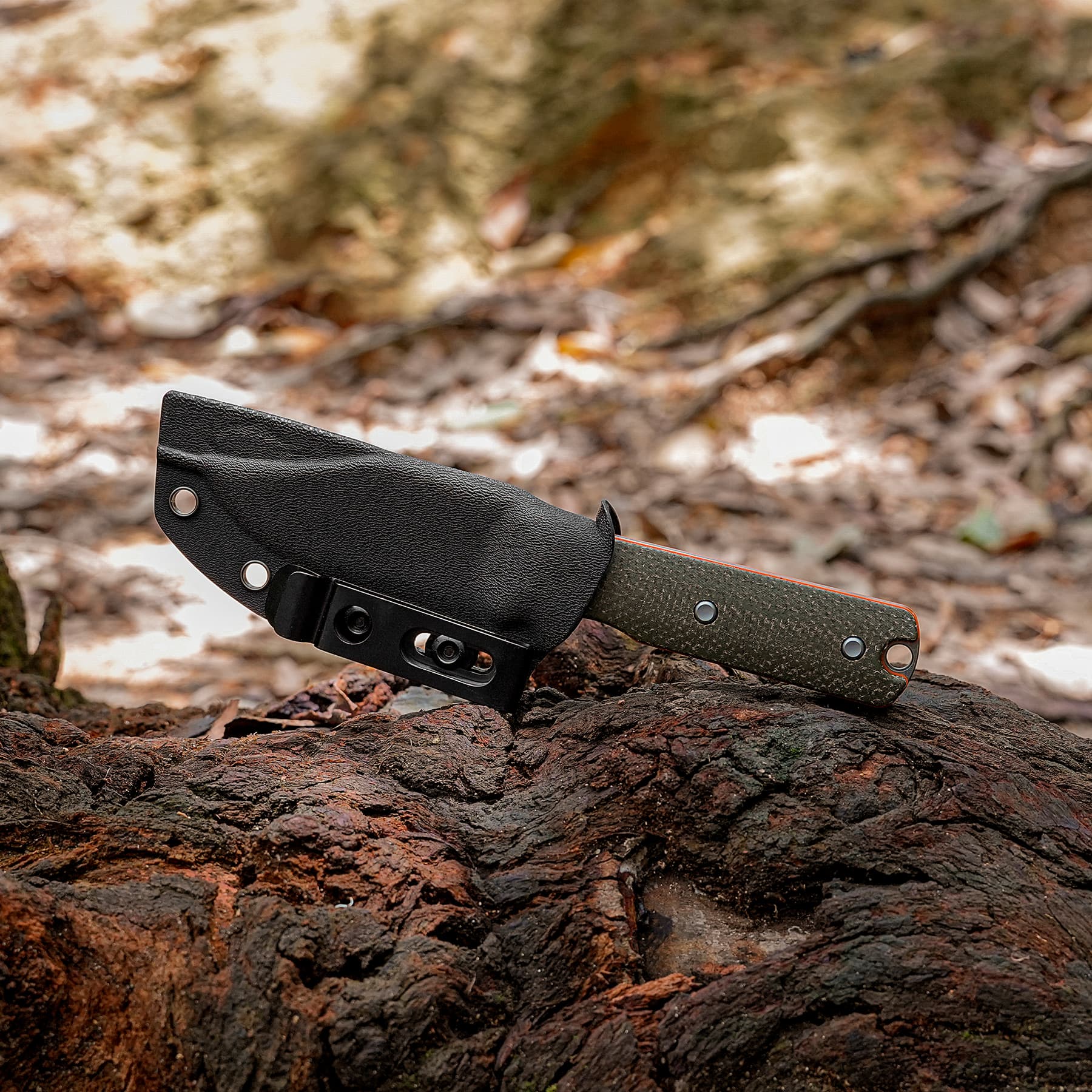 Vombat - Fixed Blade Knife (3.16" AEB-L Blade & Micarta Handle) - D0902 - AMAZON & TIKTOK EXCLUSIVE