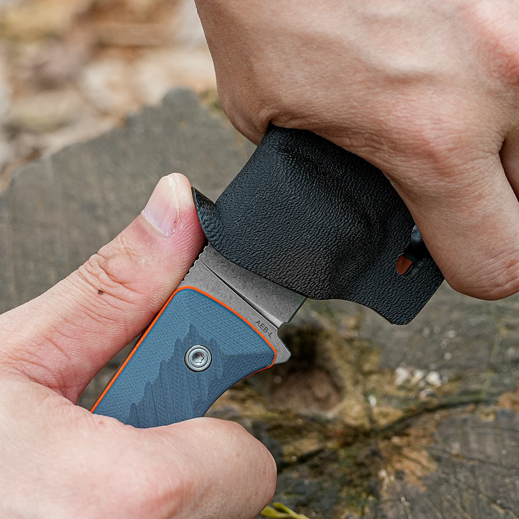 Vombat - Fixed Blade Knife (3.16" AEB-L Blade & G10 Handle) - D0905 - AMAZON & TIKTOK EXCLUSIVE