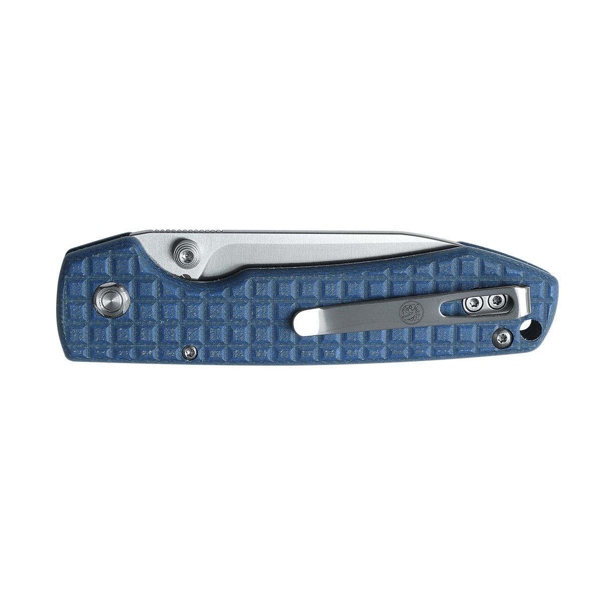 Vosteed Raccoon Blue Micarta Handle Folding Knife