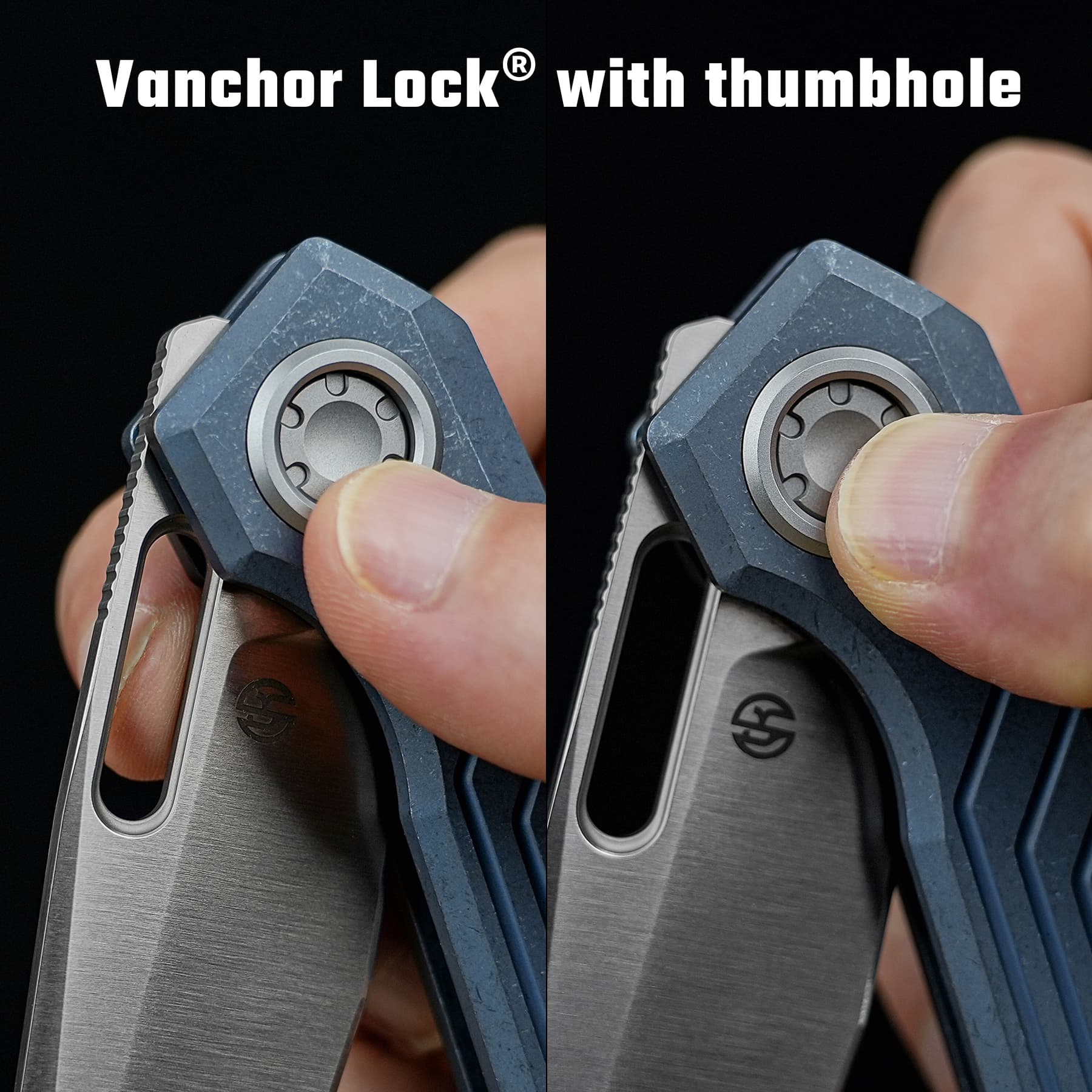 Xeno -Vanchor Lock® (3.23" Vanax Blade & Titanium Handle) - A3802