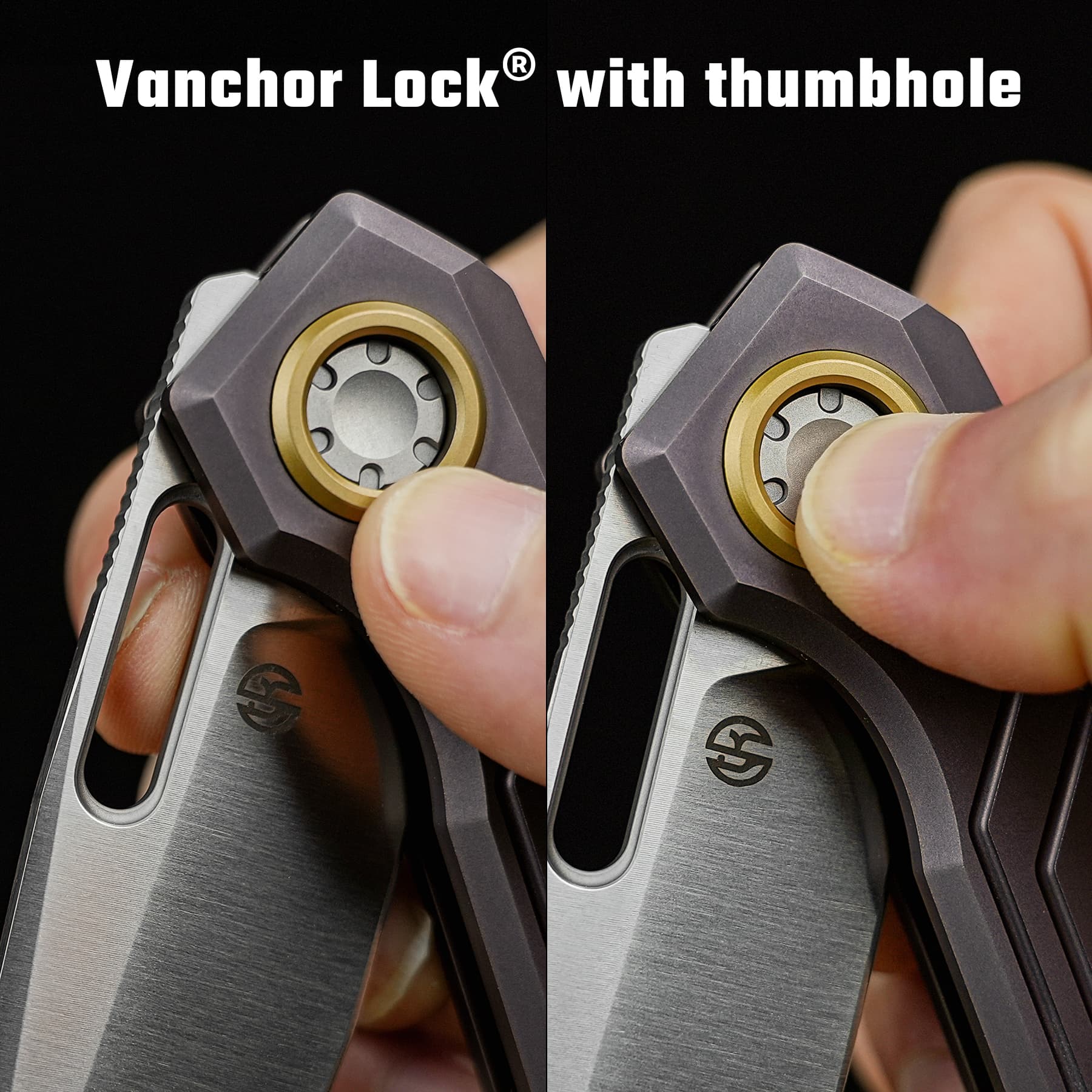 Xeno -Vanchor Lock® (3.23" Vanax Blade & Titanium Handle) - A3804