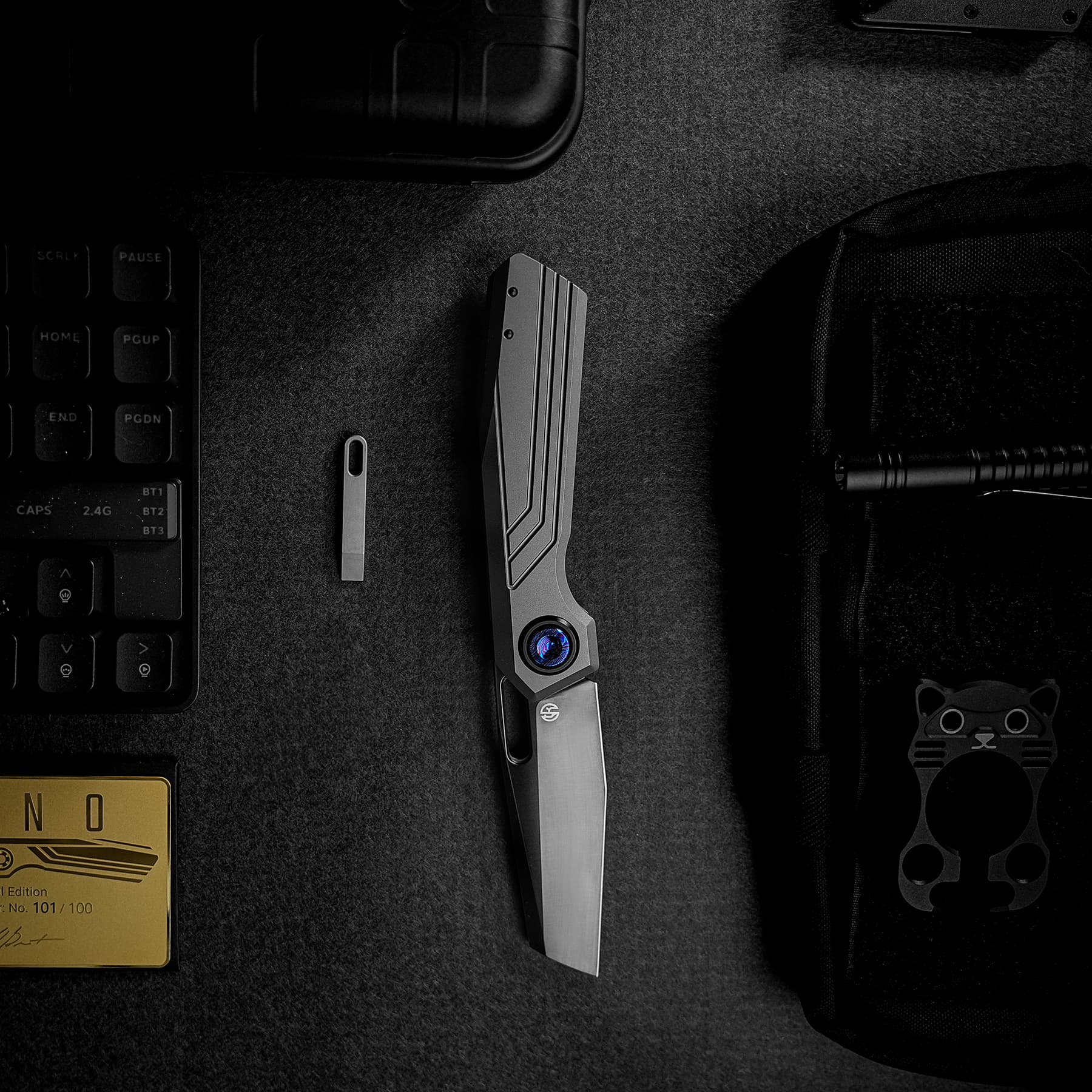 Coming soon - Xeno - Vanchor Lock® Knife (3.23" Vanax Blade & Titanium Handle) - A3805