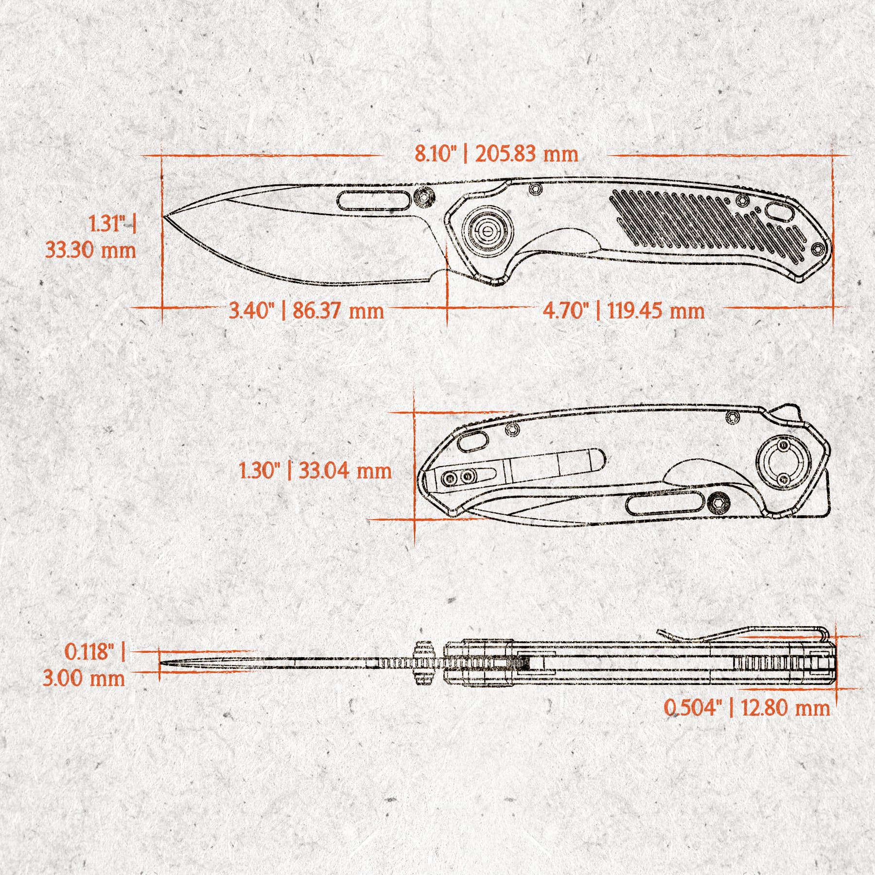 Coming Soon - Zander - Vanchor Lock® (3.40" S35VN Blade & Aluminum Handle) - A4602