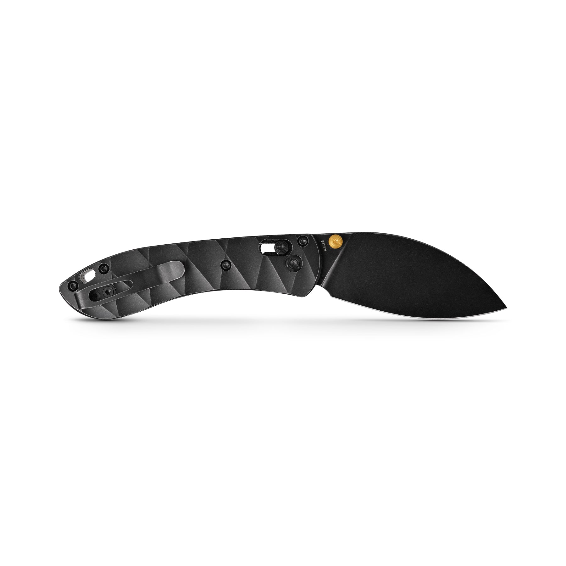 Mini Nightshade Black Knife with Titanium Handle