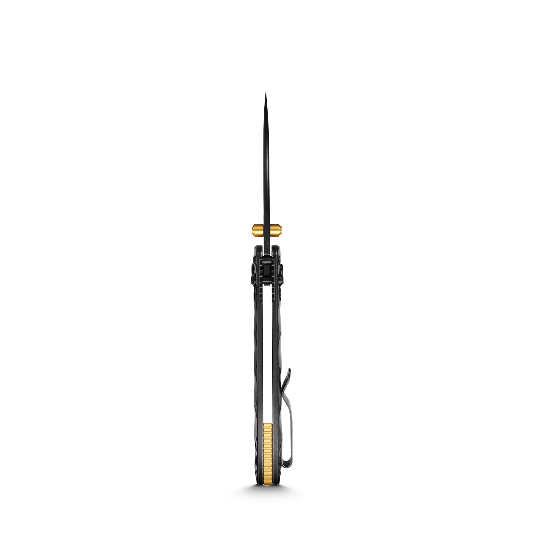 Vosteed Mini Nightshade Side View - Black Blade, Titanium Handle