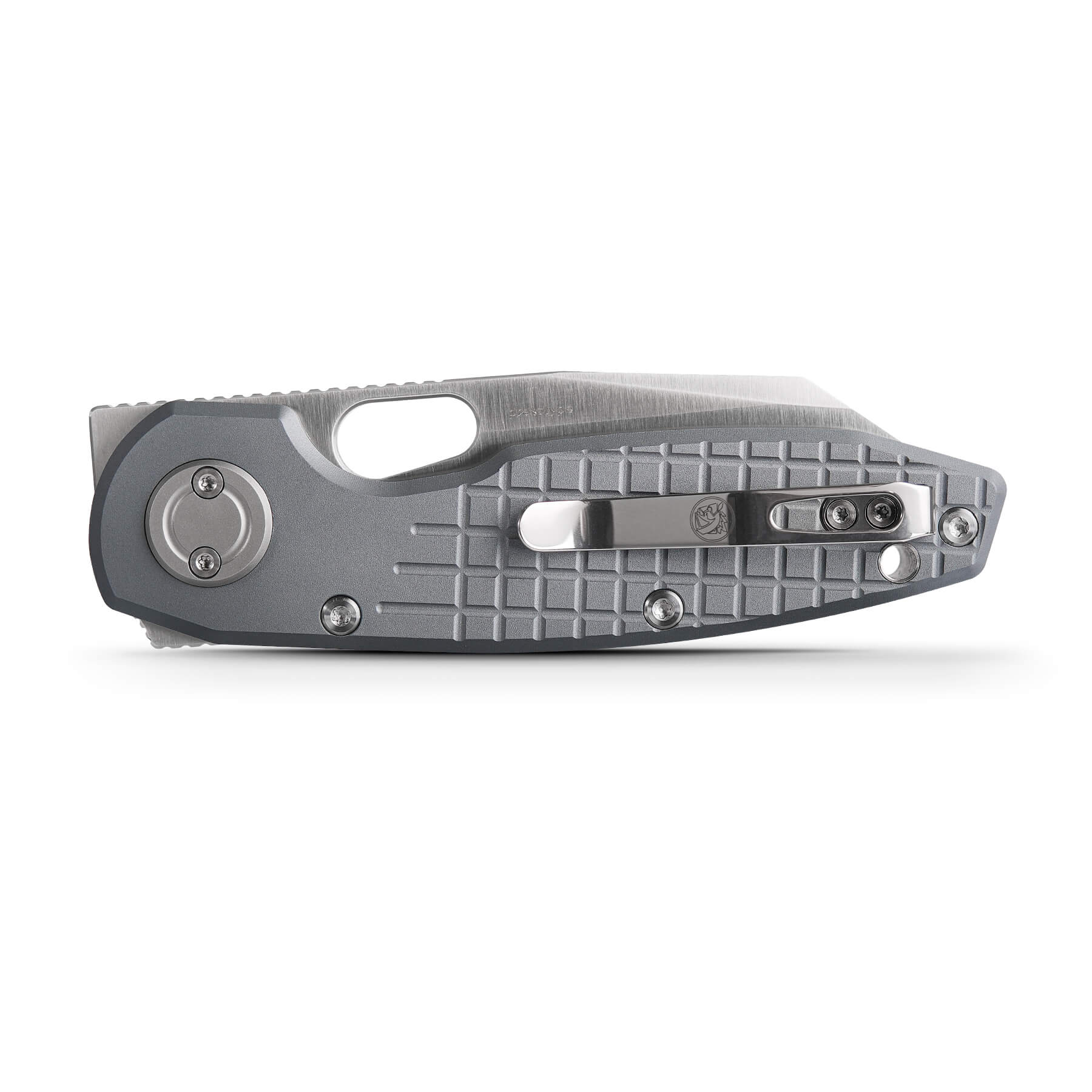 Vosteed Ankylo Knife - Gray Aluminum Handle & Pocket Clip