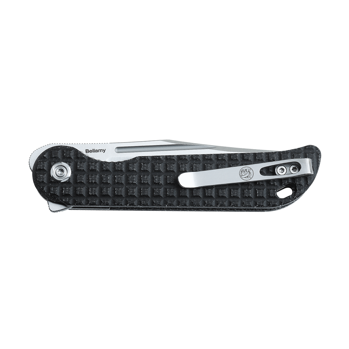 Vosteed Bellamy Black Micarta Knife with Pocket Clip