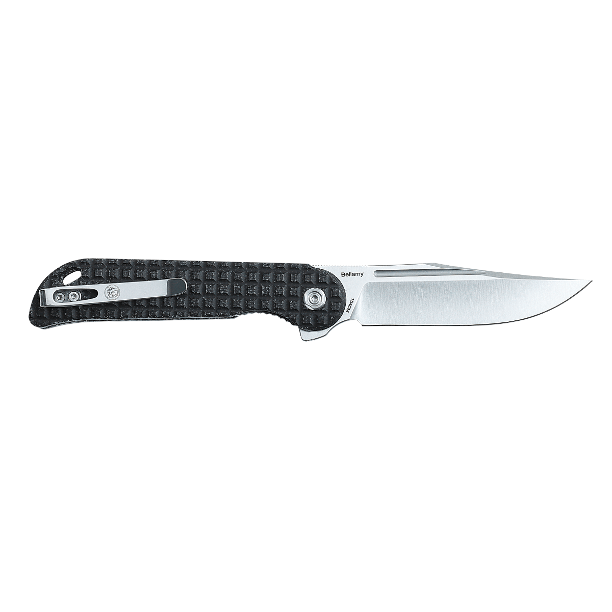 Vosteed Bellamy Black Knife with Micarta Handle and 154CM Blade