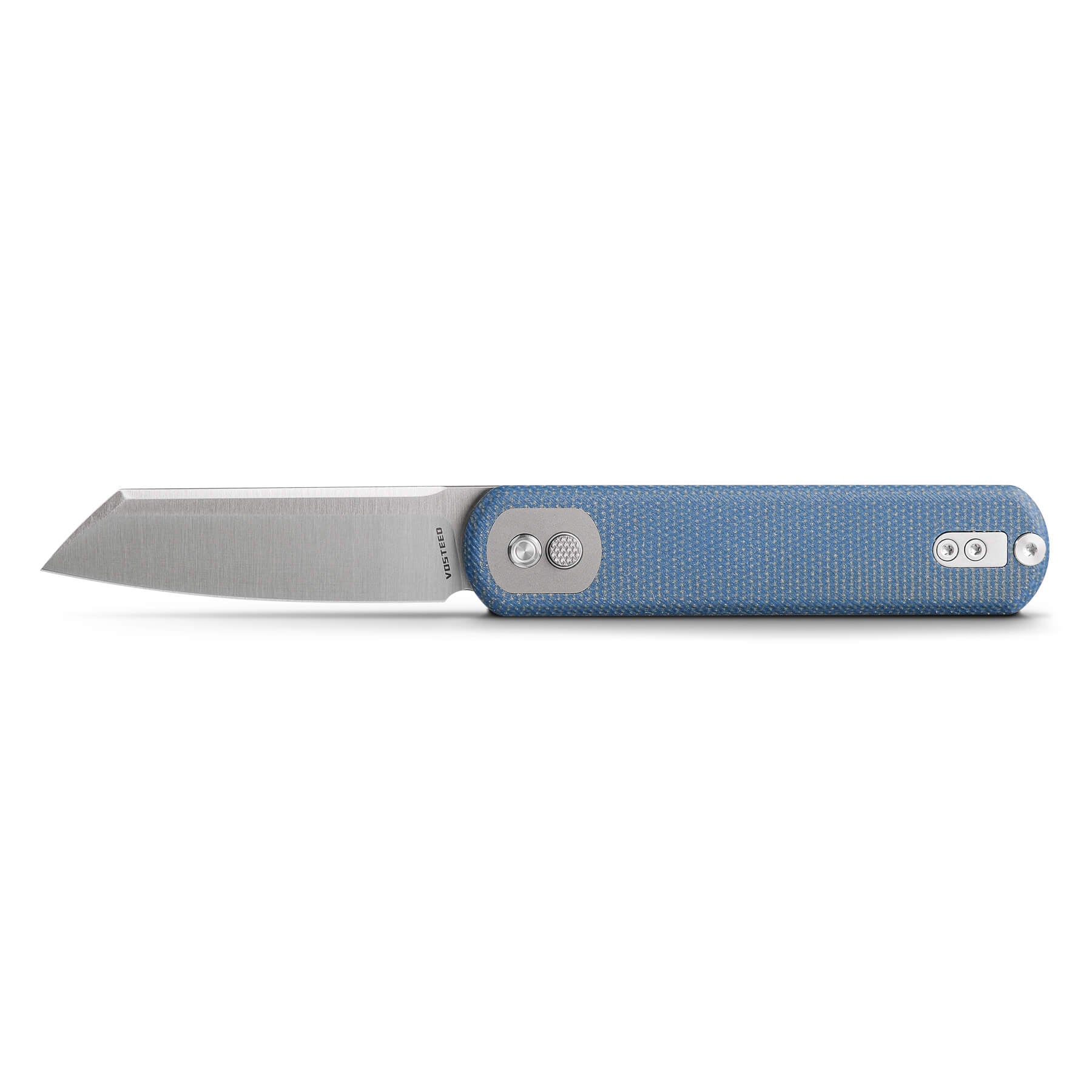 Vosteed Corgi Trek Lock Knife - Blue Micarta Handle
