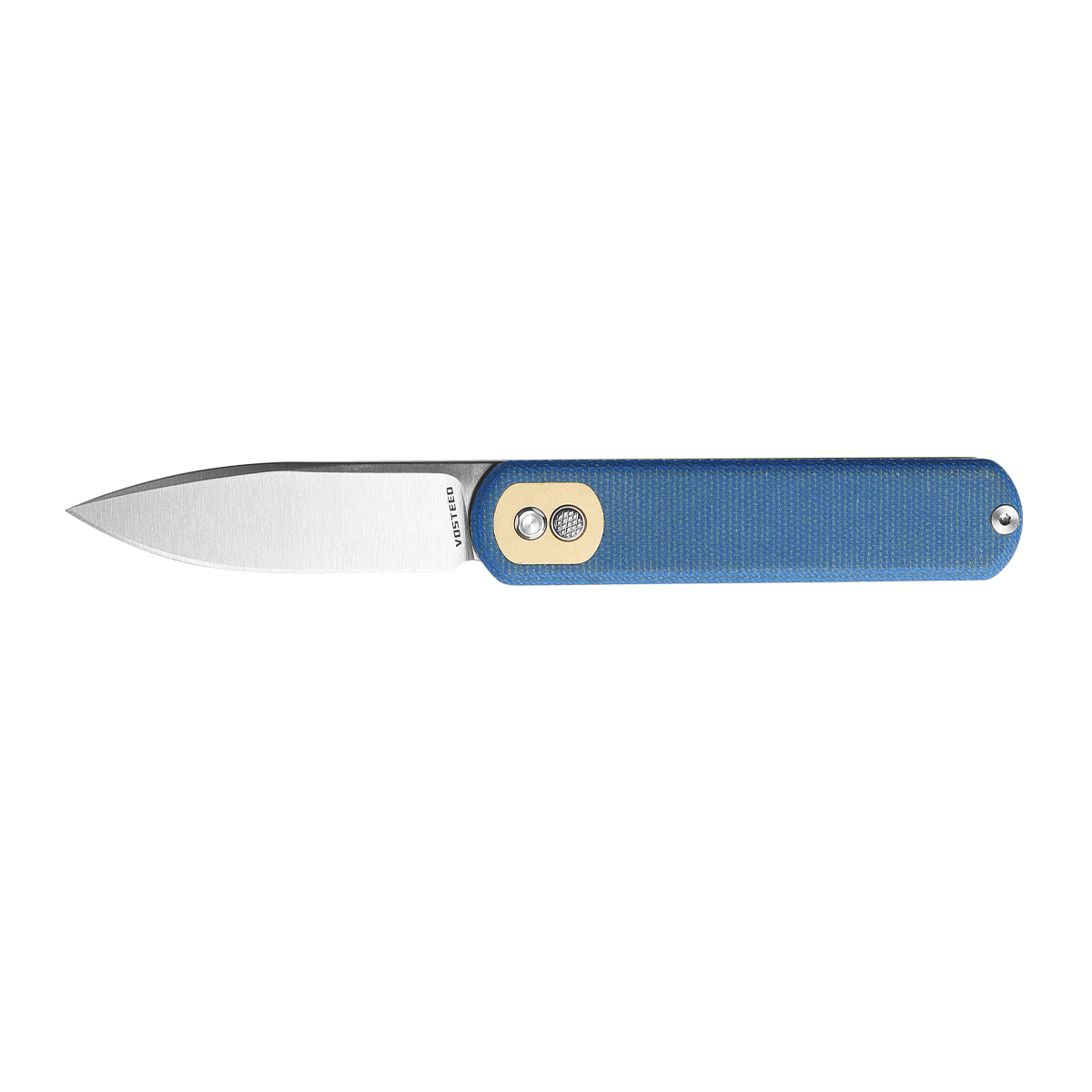 Vosteed Corgi Trek Lock Knife, blue Micarta handle