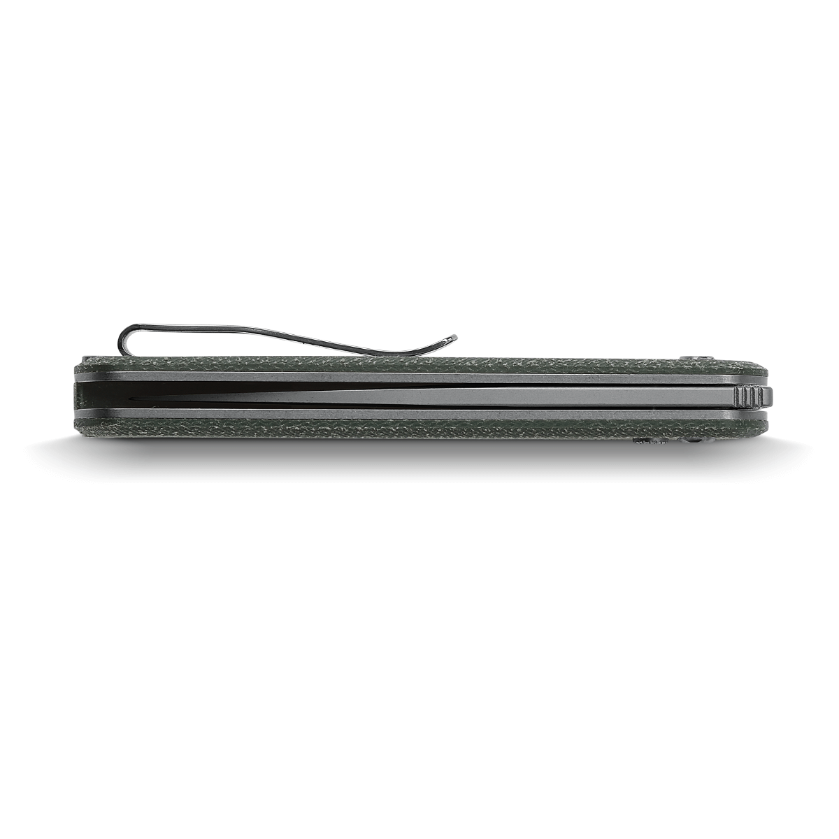 Vosteed Corgi knife side view with pocket clip