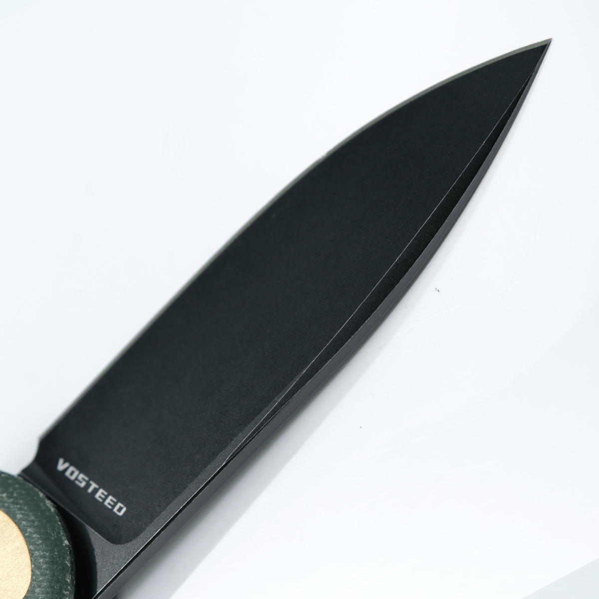 Vosteed Corgi knife black blade detail