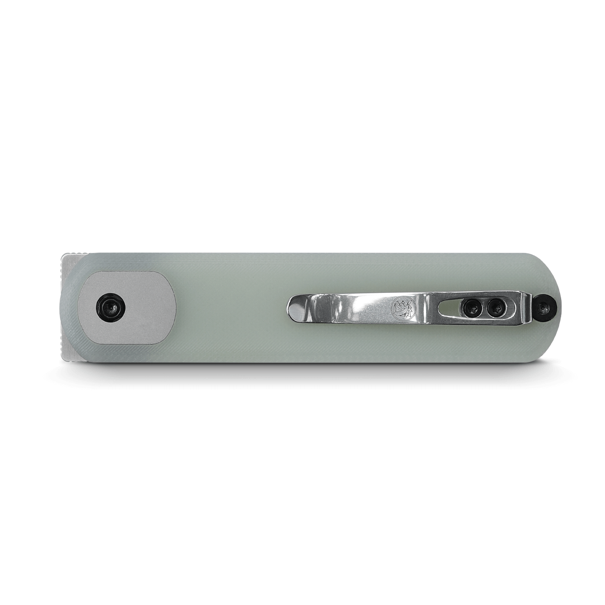 Vosteed Corgi knife pocket clip and jade G10 handle