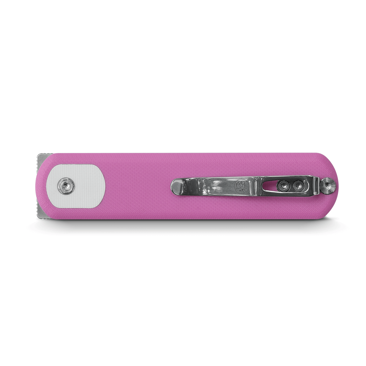 Vosteed Corgi Knife Pocket Clip Detail - Pink G10 Handle