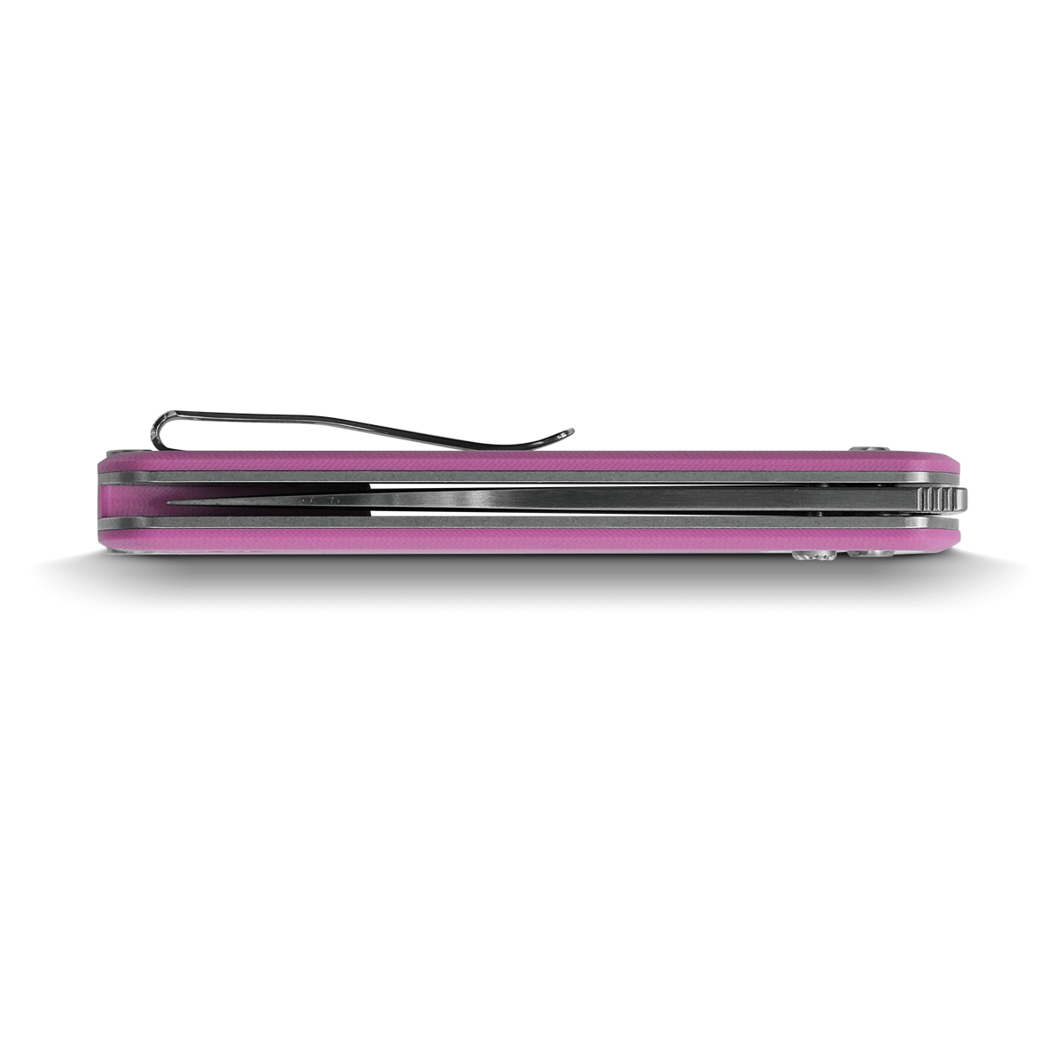 Vosteed Corgi Knife - Pink G10 Handle side view