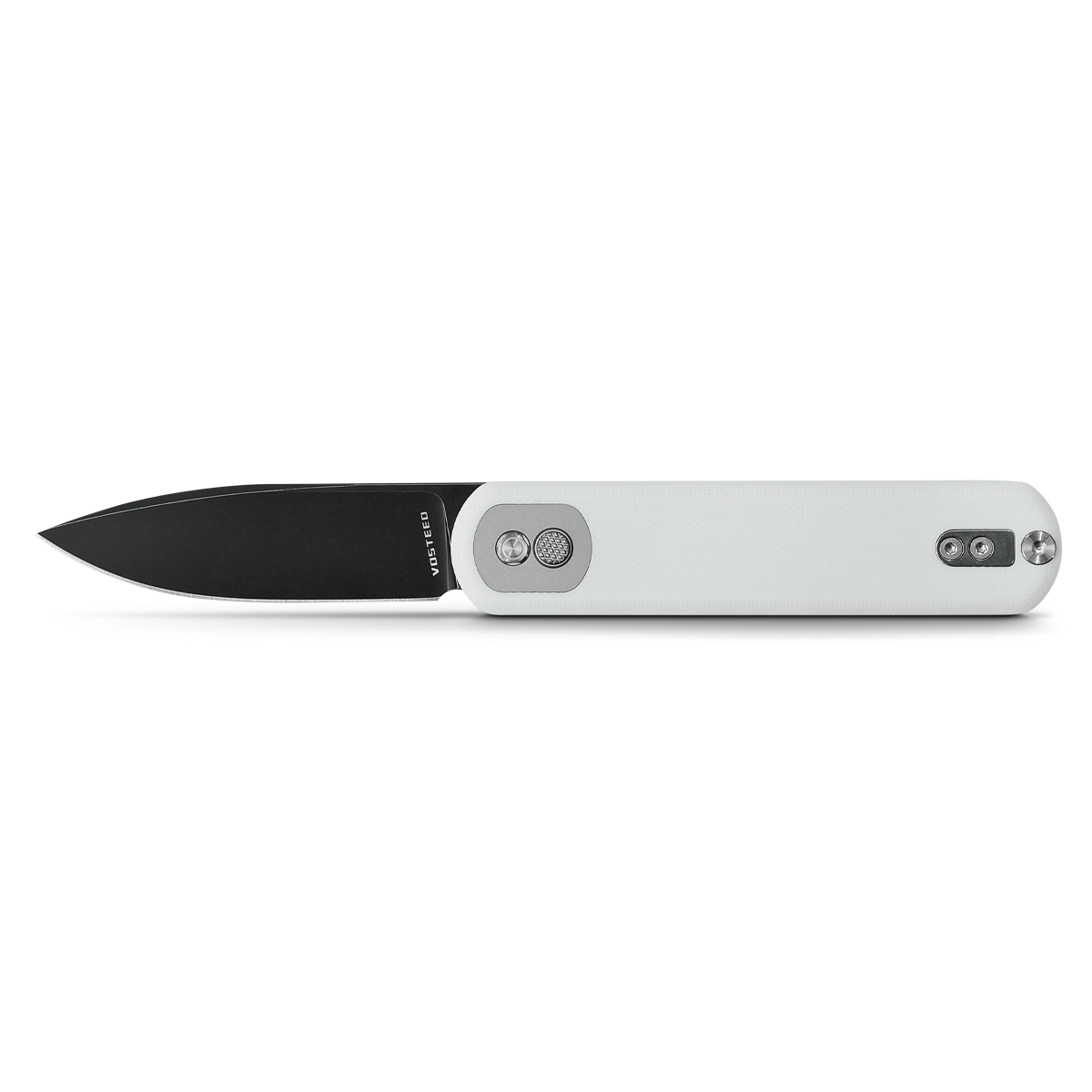 WQE Q-bit white 携帯タイプ　リラクゼーショングッズ Corgi Black Aluminum Knife | Lightweight EDC Button Lock Ace