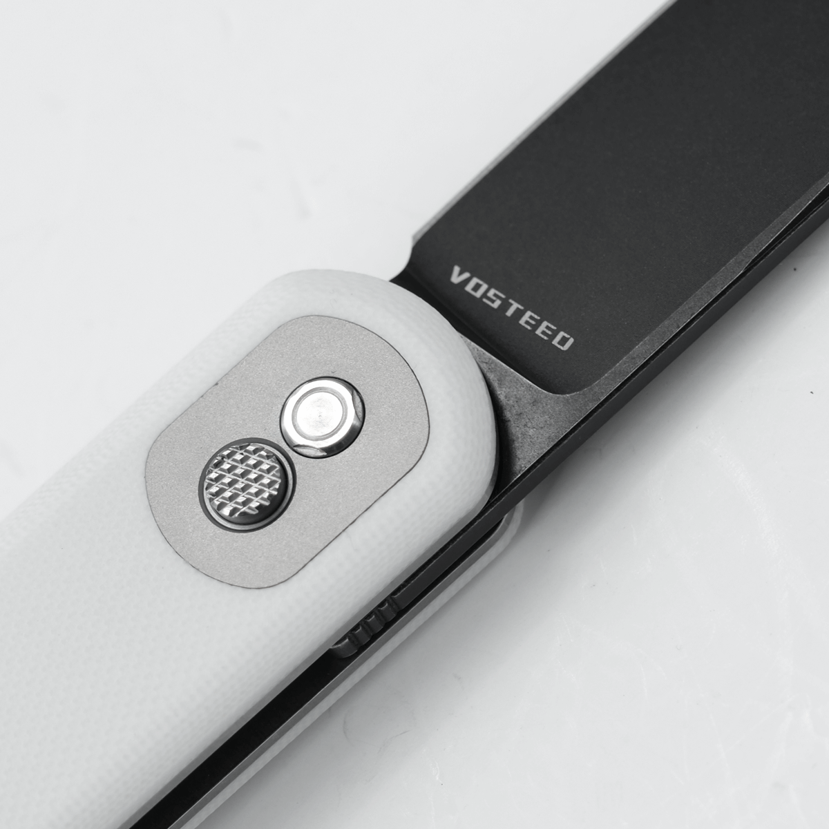 Vosteed Corgi Trek Lock Knife: Black Blade Detail