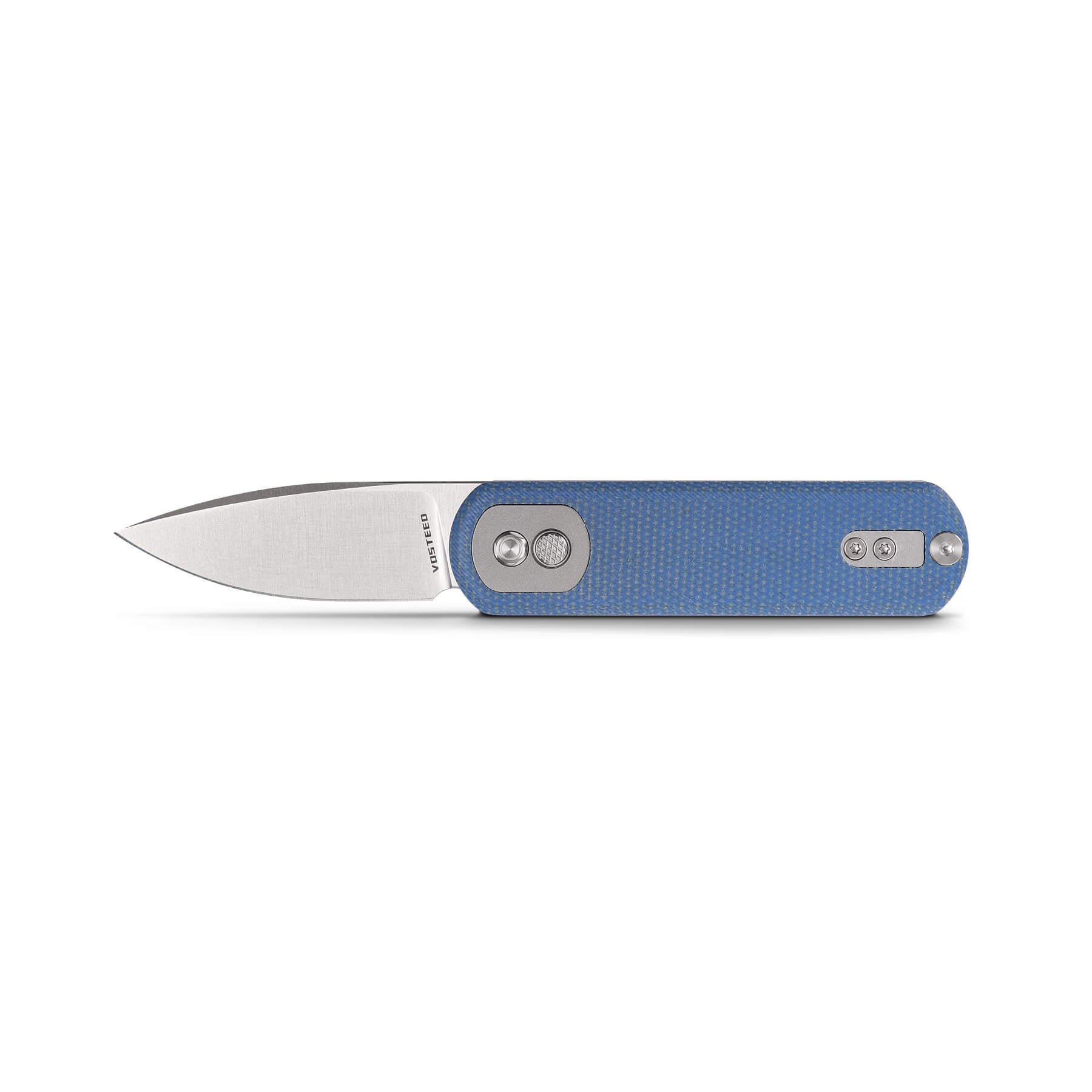 Corgi Pup Trek Lock Knife with Blue Micarta Handle